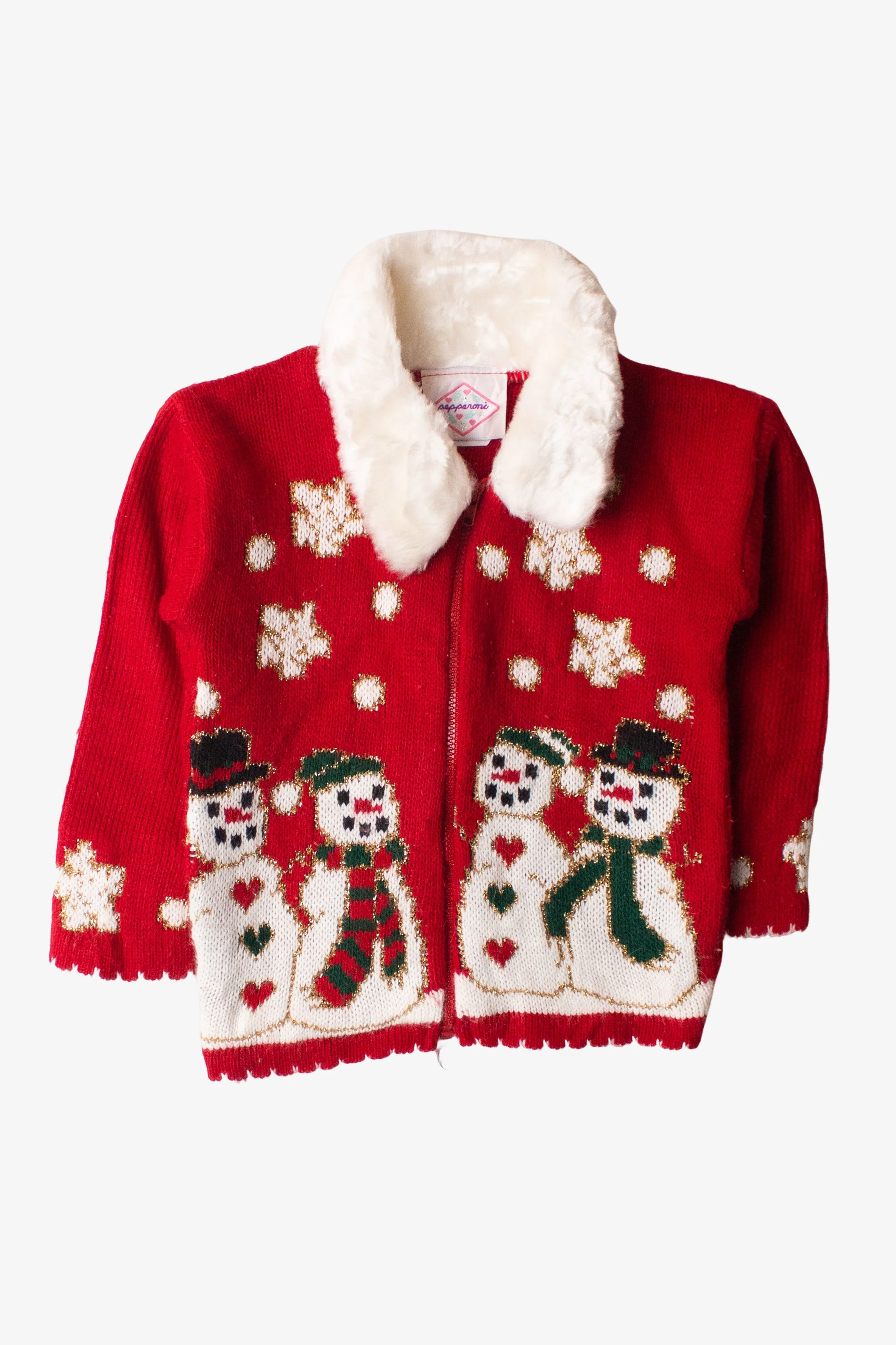 Kids Red Ugly Christmas Cardigan 63868