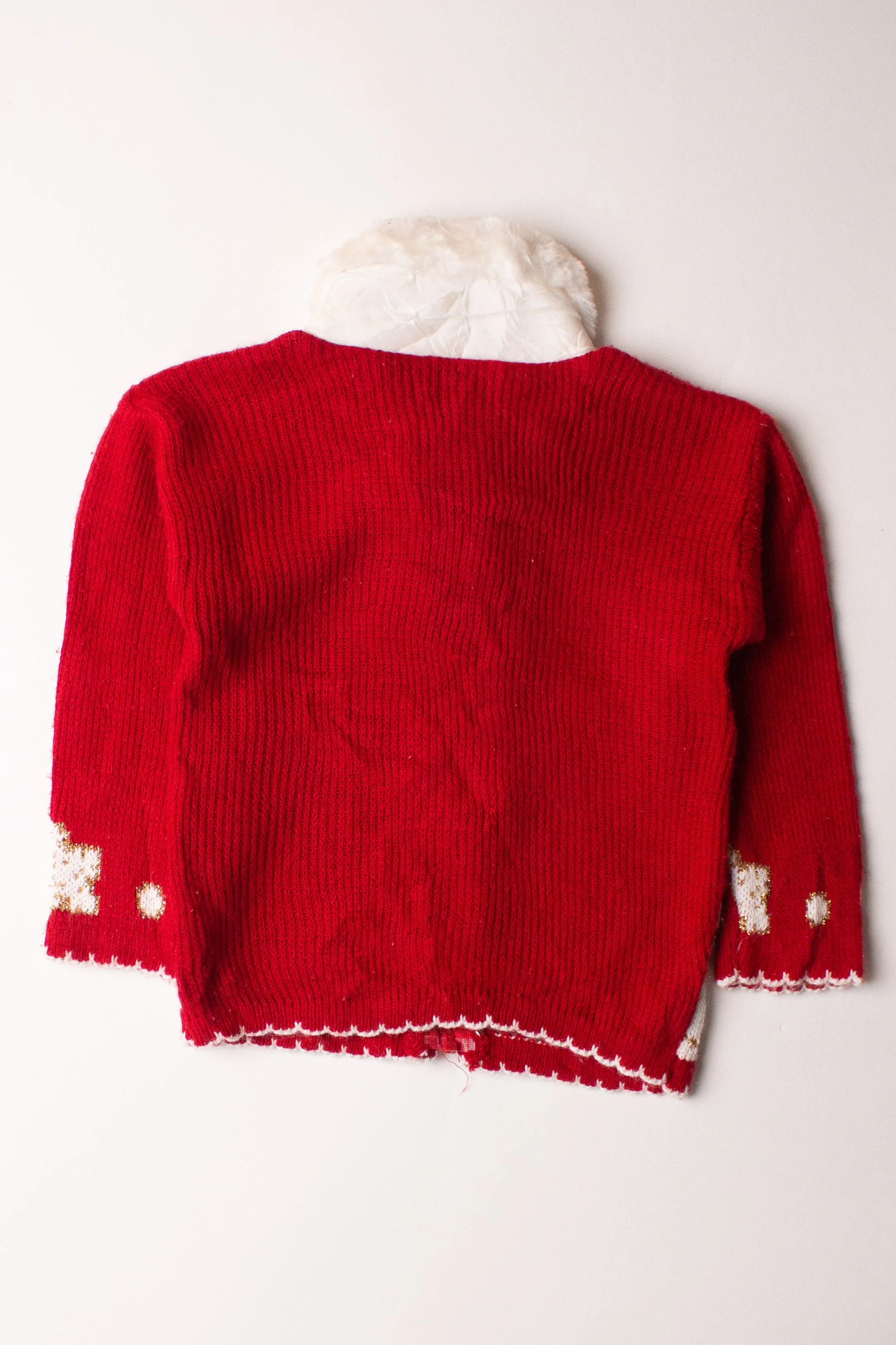 Kids Red Ugly Christmas Cardigan 63868 - Image 2