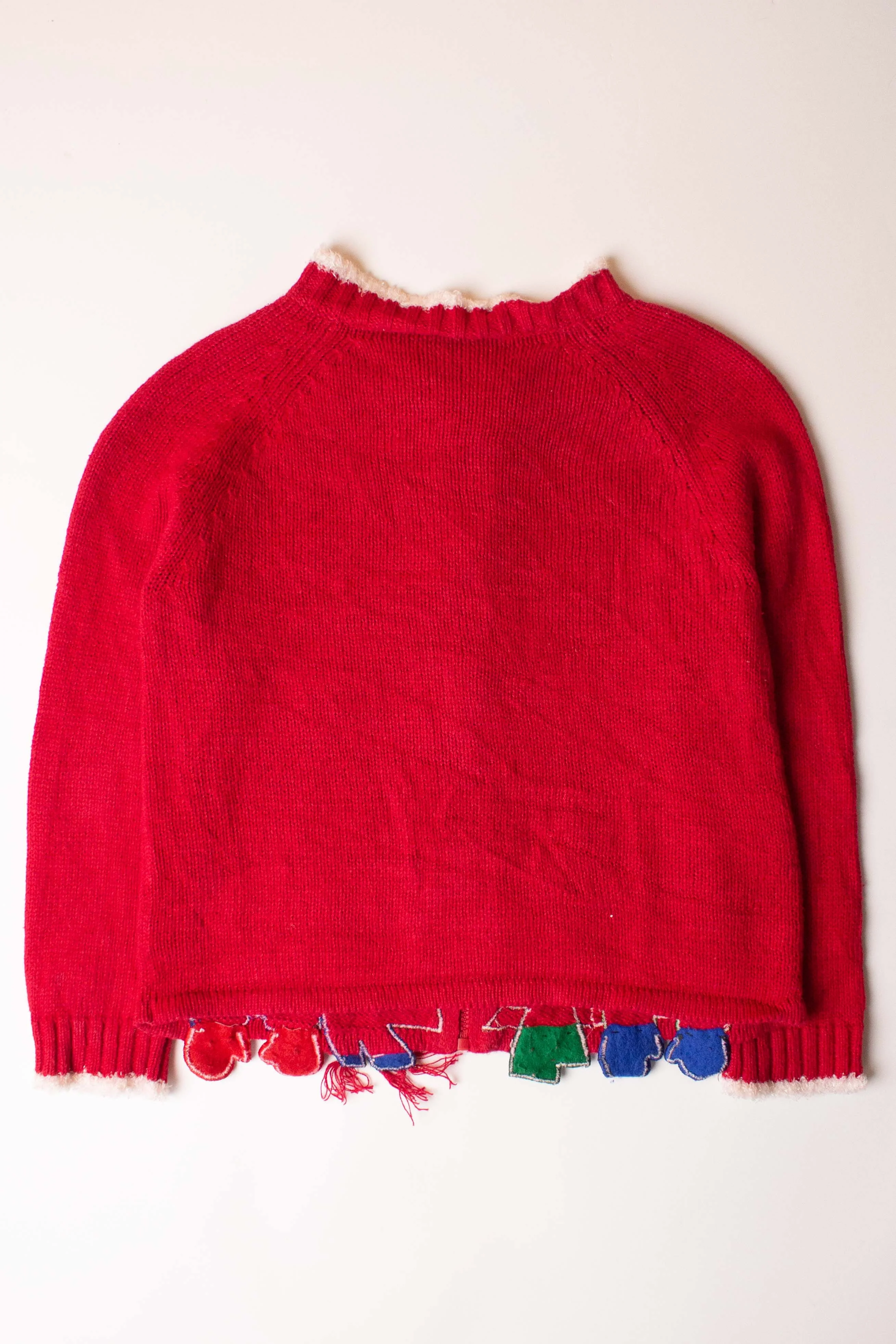 Kids Red Ugly Christmas Cardigan 63876 - Image 2