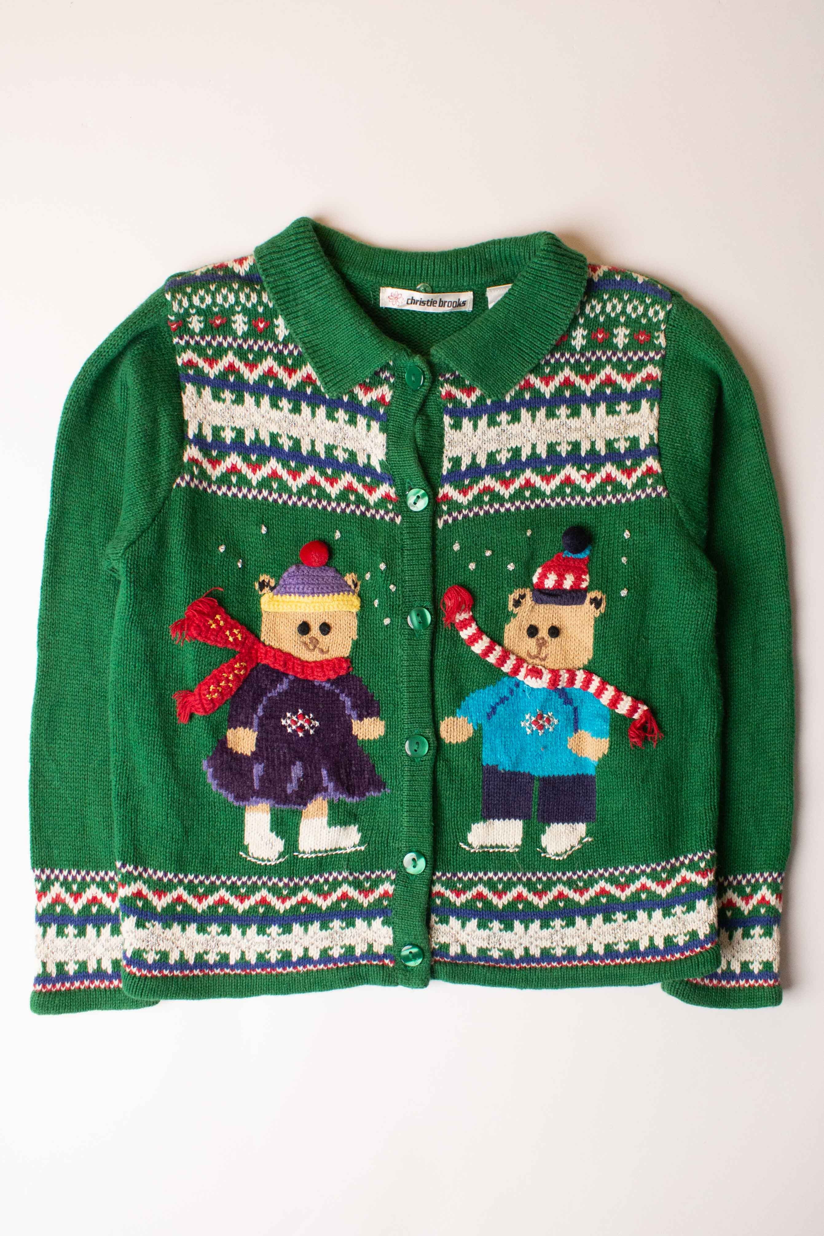Kids Red Ugly Christmas Cardigan 63876 - Image 4