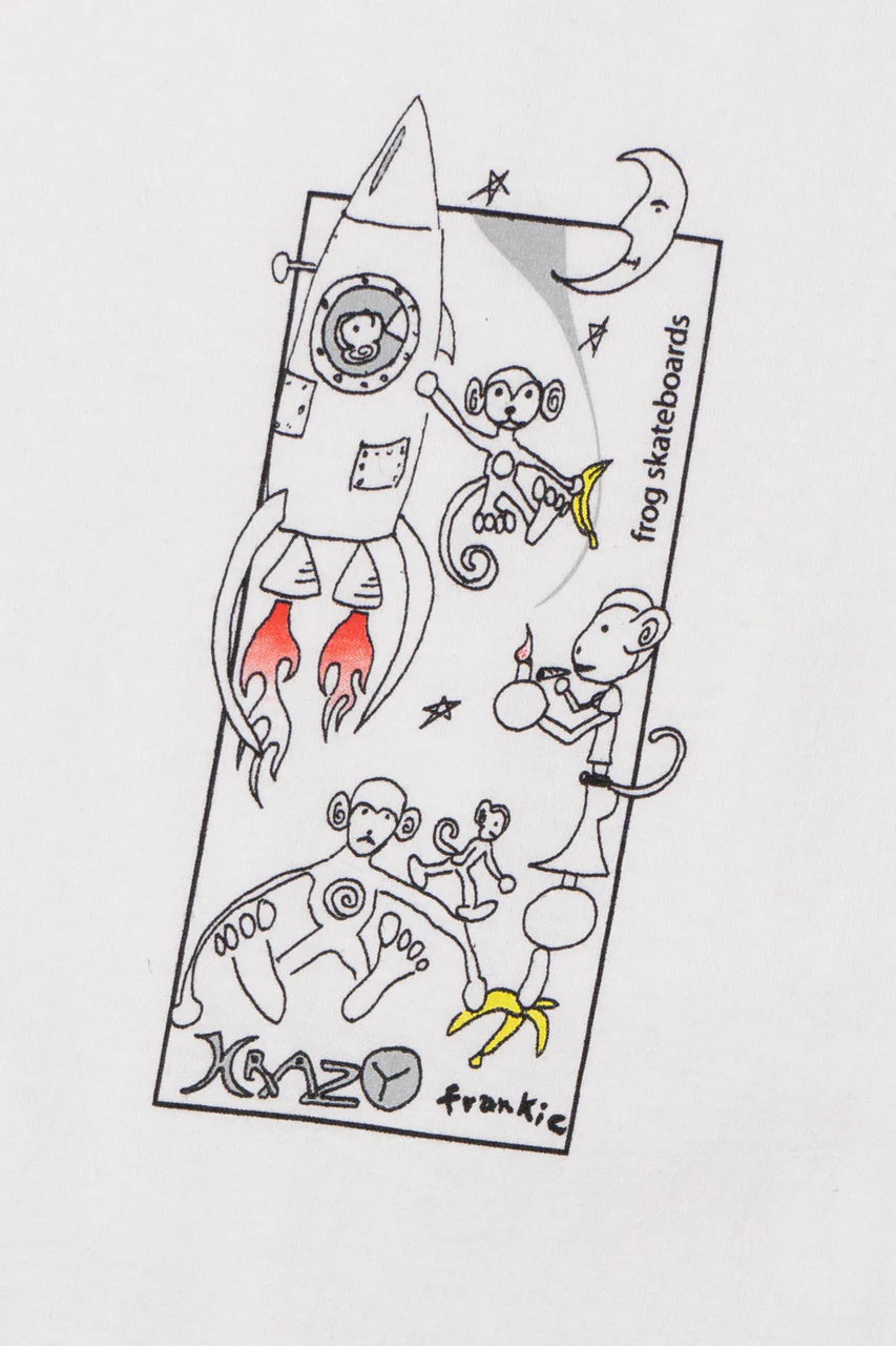 "Krazy Frankie" Space Monkey Frog Skateboards T-Shirt