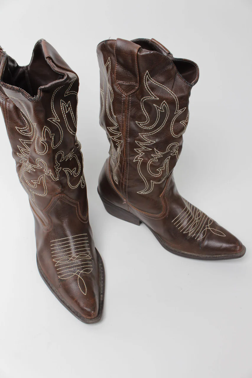 L.e.i. Dark Brown Cowboy Boots (Sz. 7.5 M) 1285 - Image 5