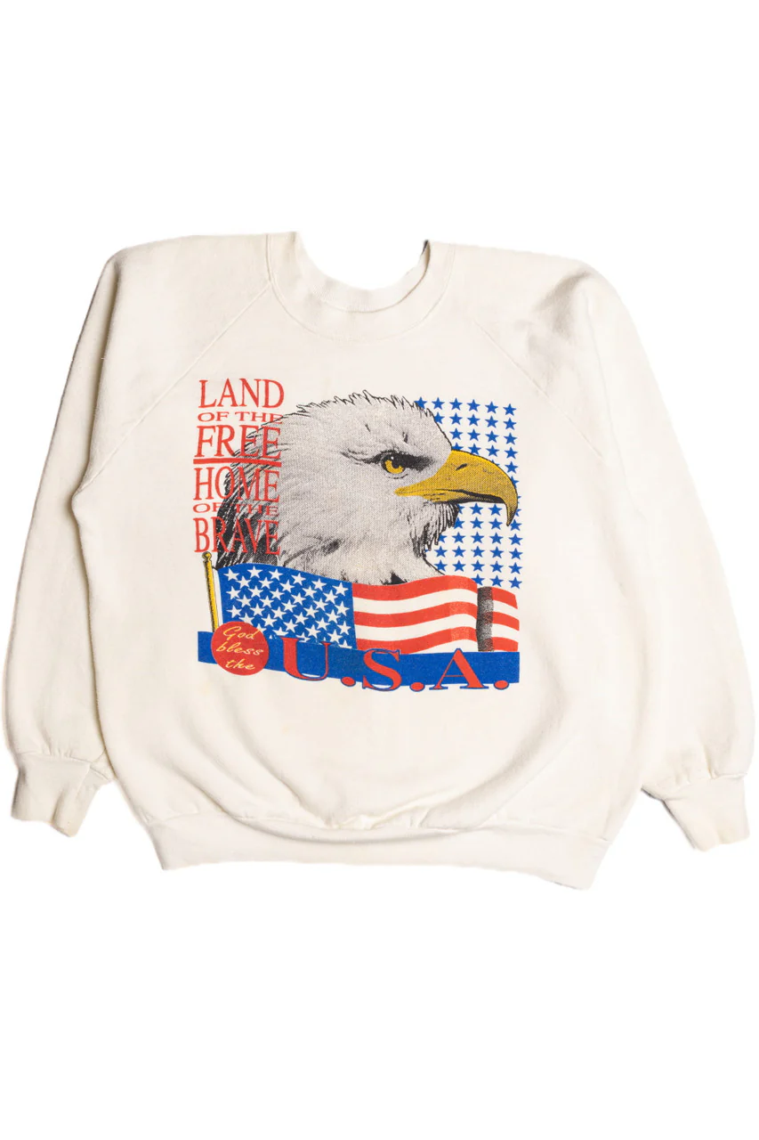 Land of the Free Sweatshirt 9023 - Image 3