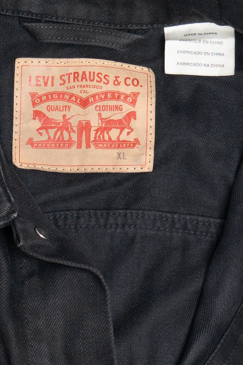Levi's Black Denim Jacket 1631 - Image 4