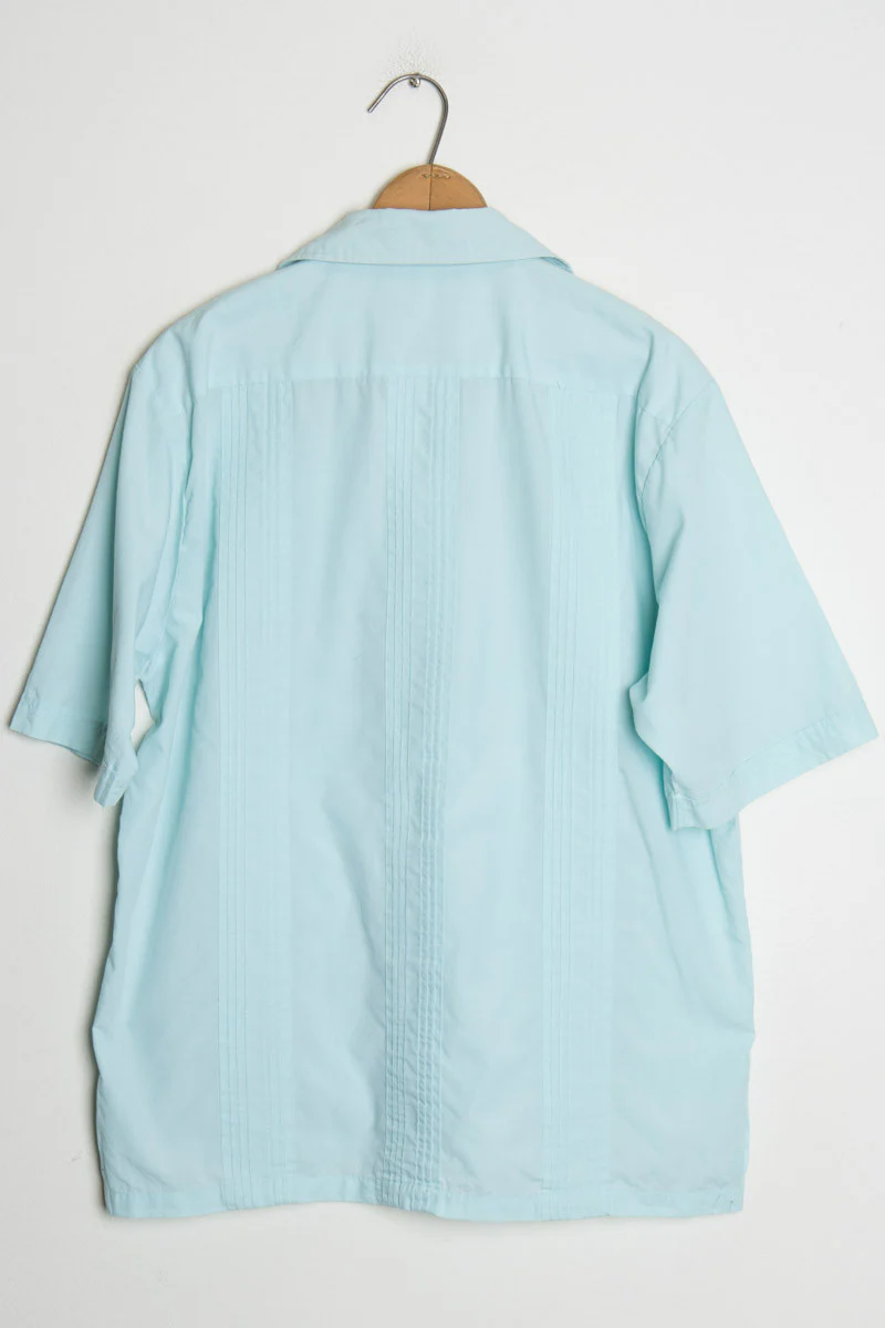 Light Blue Guayabera Shirt