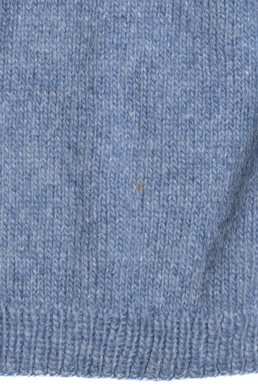 Light Blue Icelandic Wool Fair Isle Sweater 1073 - Image 4