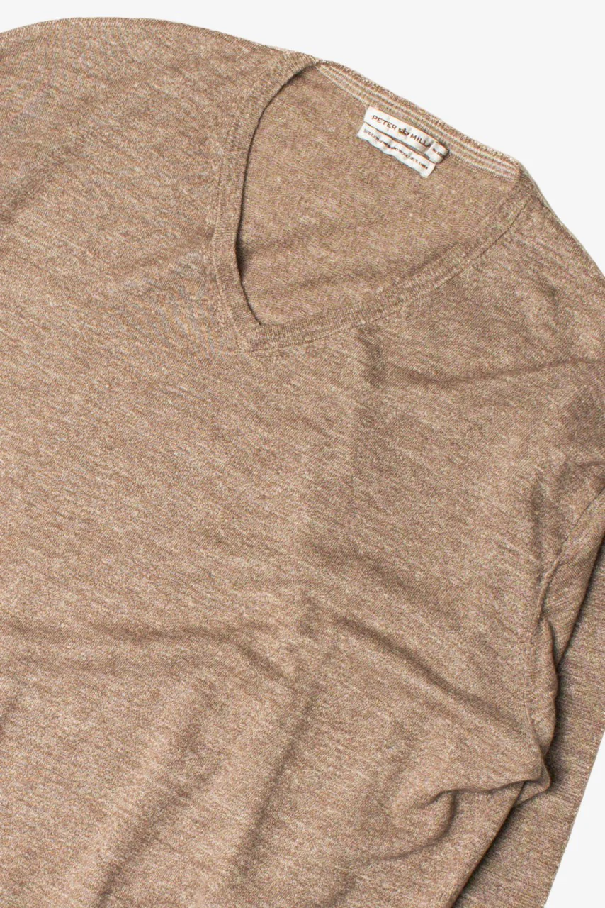 Light Brown Simple Sweater - Image 2