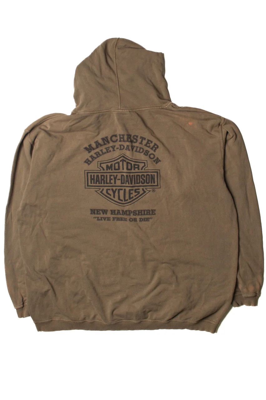 Live To Ride Harley Davidson Hoodie Sweatshirt (2000s) - Image 2