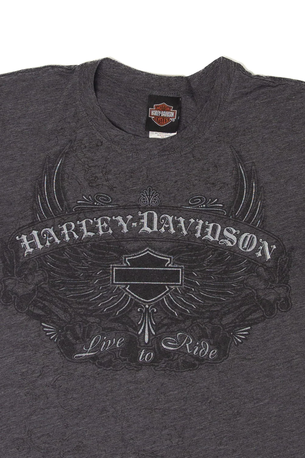 'Live To Ride" Lubbock, TX Harley Davidson T-Shirt (2010s) - Image 2