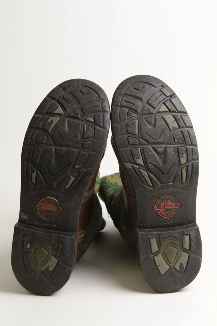 Men's 10.5 D Justin Cowboy Boots - Image 5