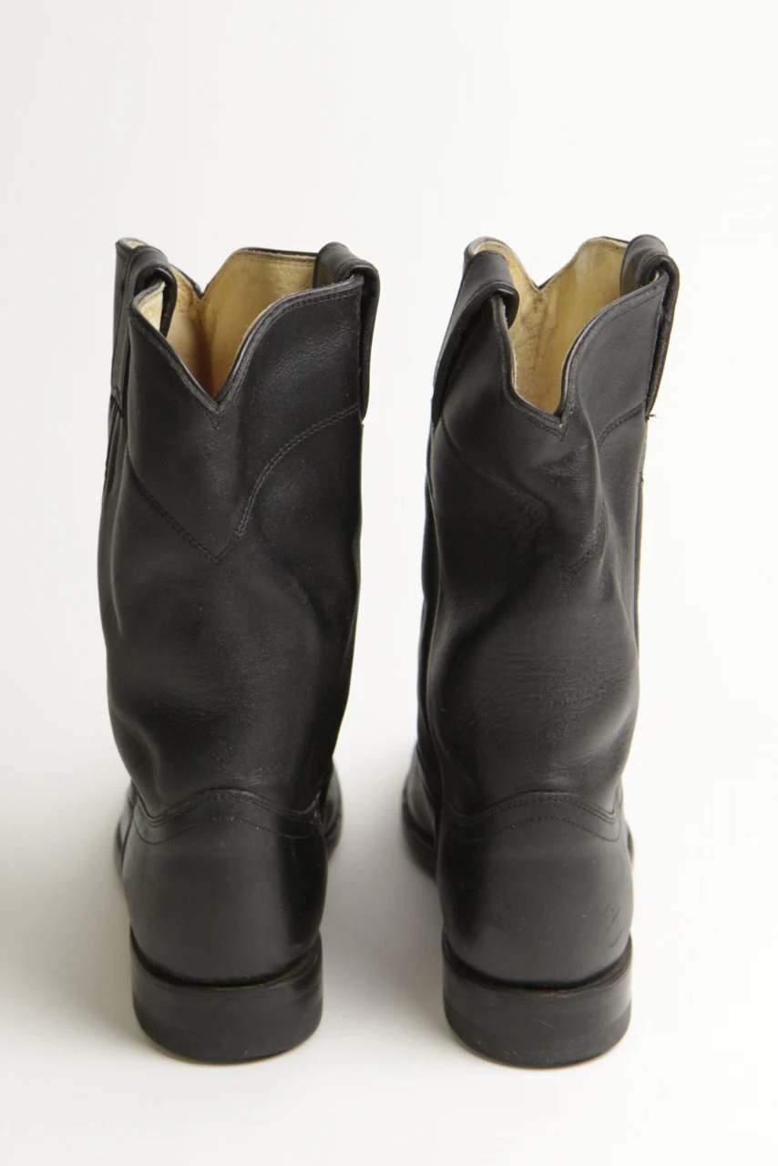 Men's 8.5B Justin Leather Boots - Image 3