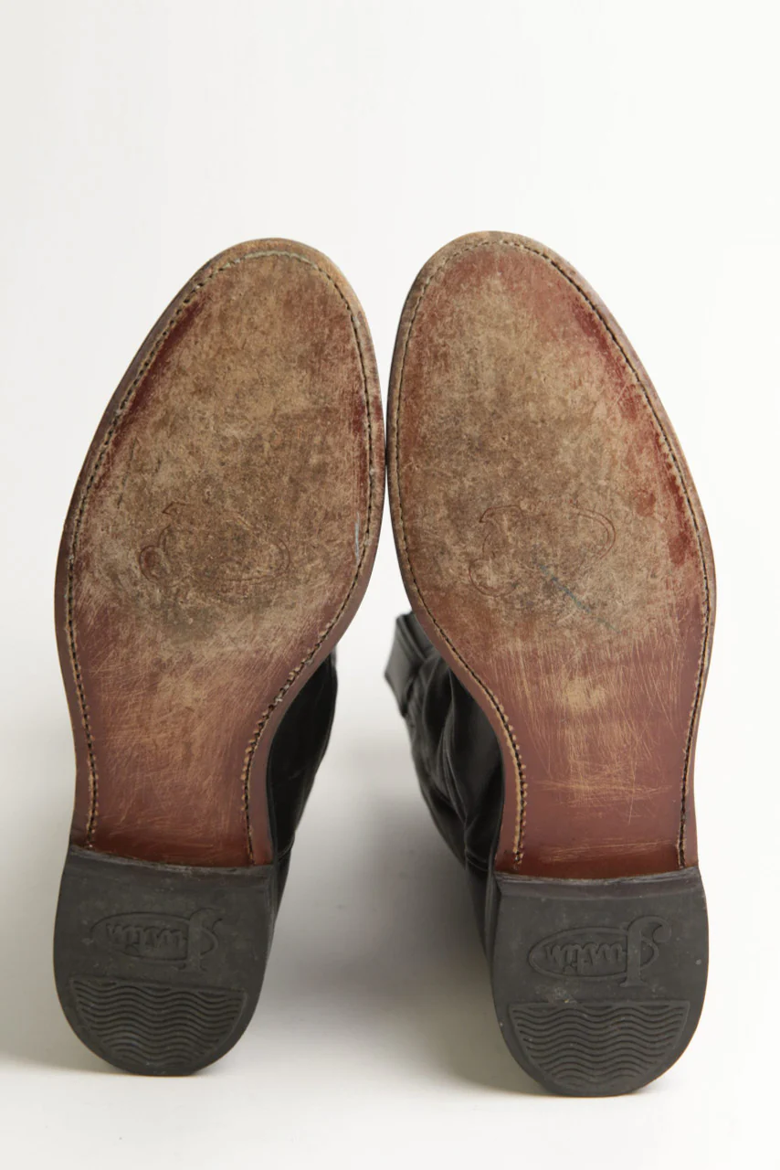 Men's 8.5B Justin Leather Boots - Image 4