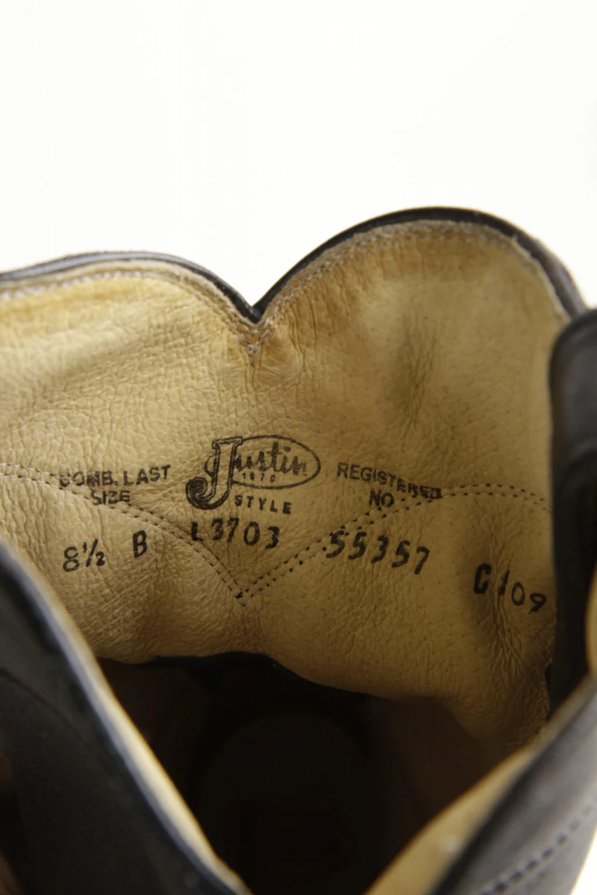 Men's 8.5B Justin Leather Boots - Image 6