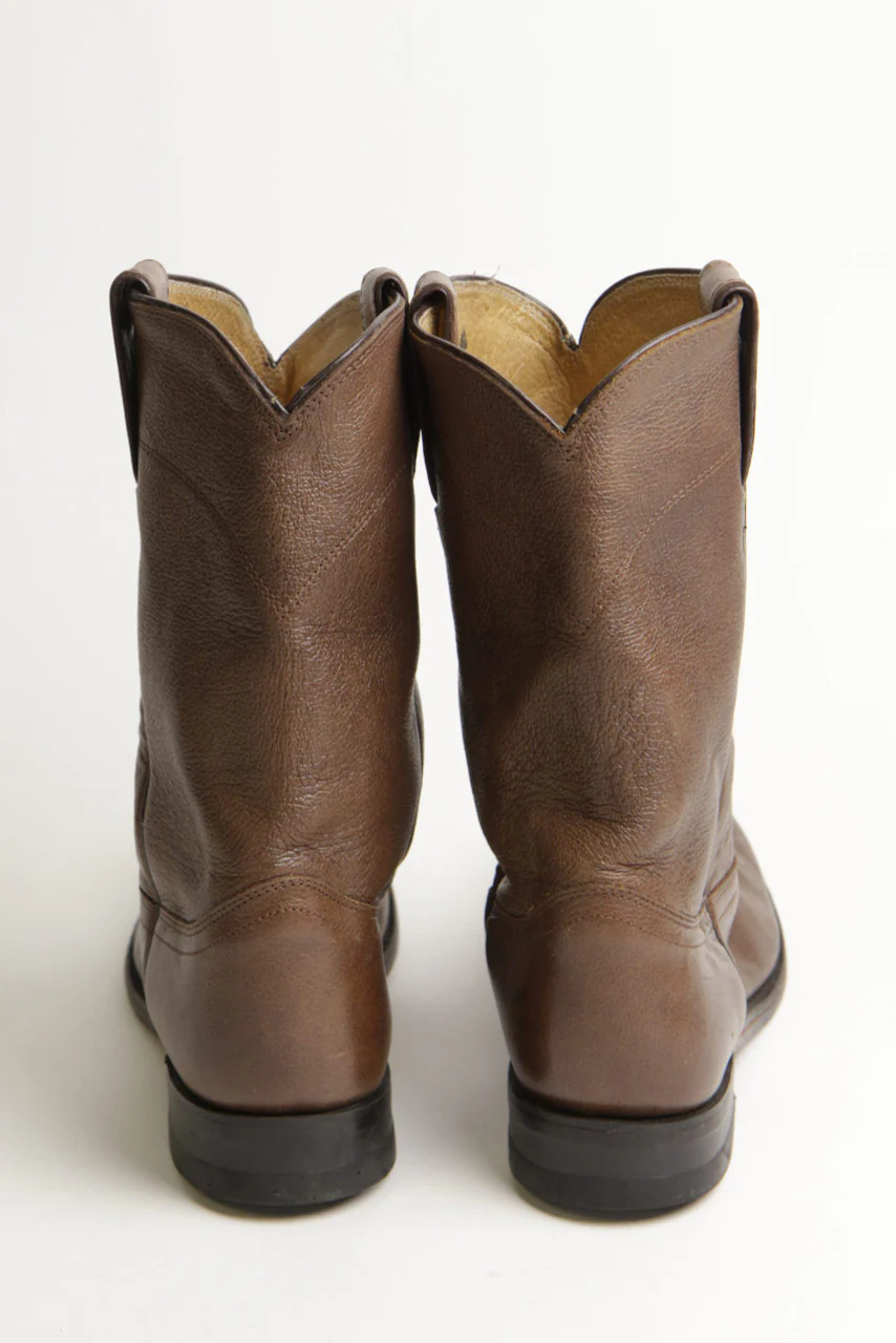 Men's 8.5D Justin Leather Boots - Image 4