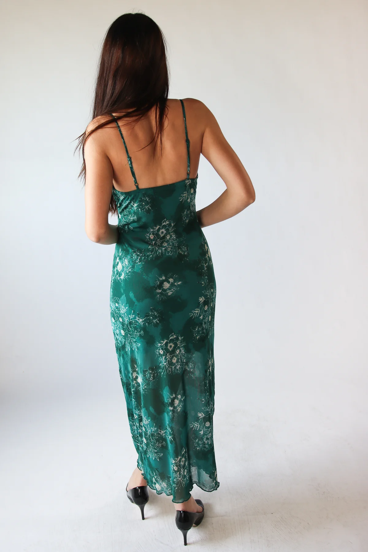 Mesh Cami Tea Length Dress - Image 10