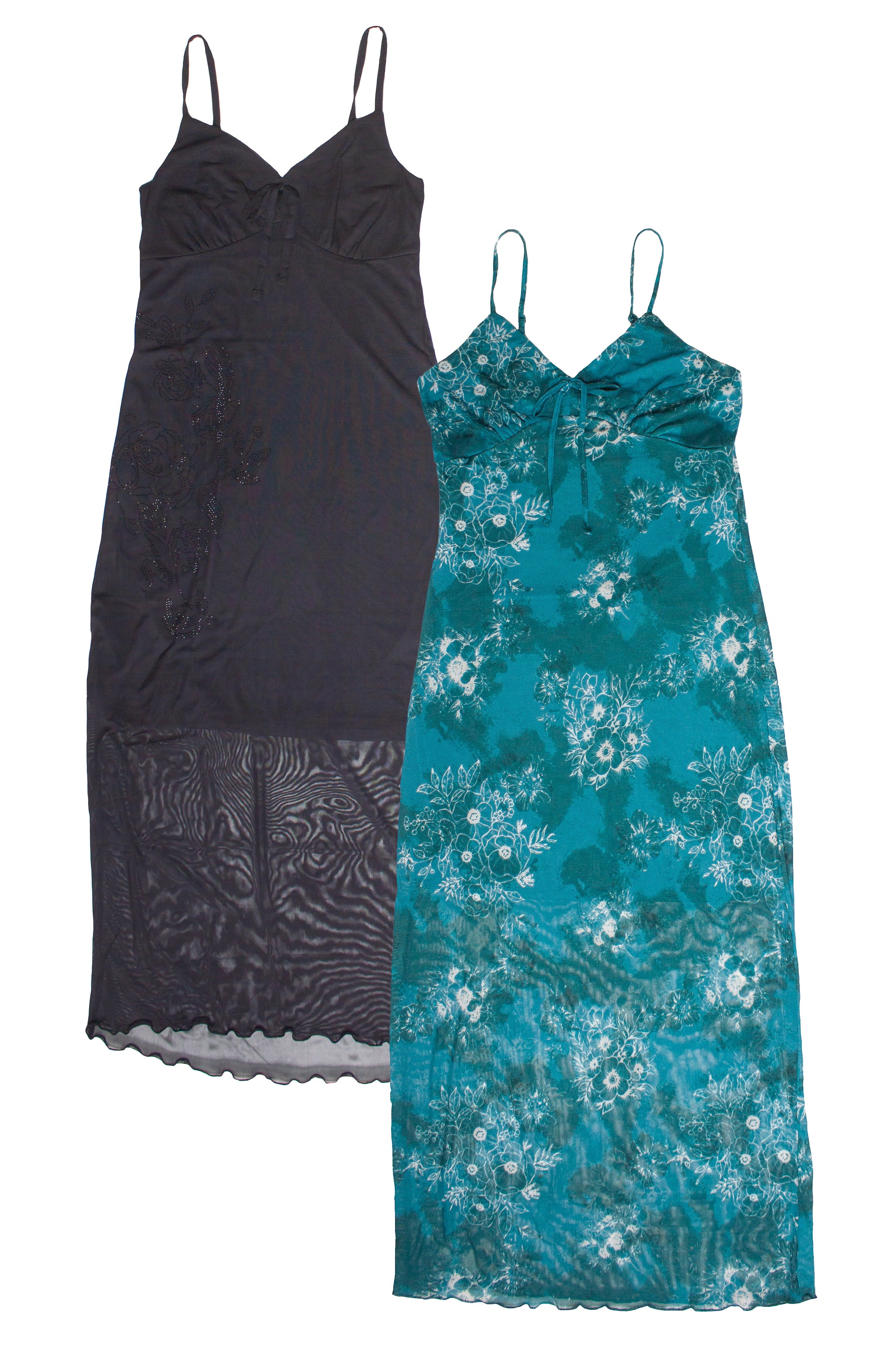 Mesh Cami Tea Length Dress - Image 3