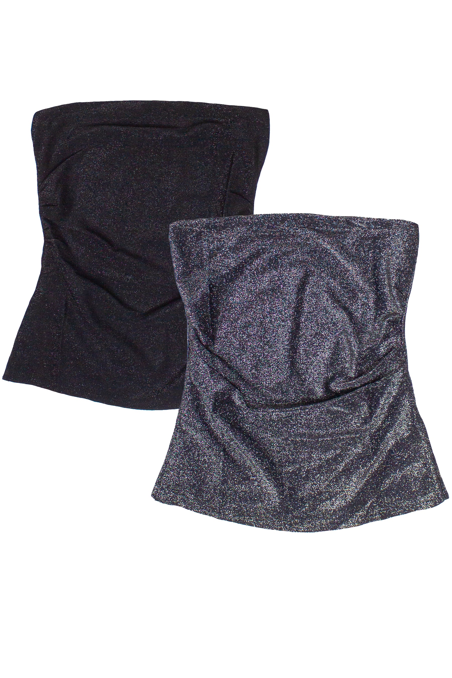 Metallic Knit Side Ruched Tube Top - Image 10