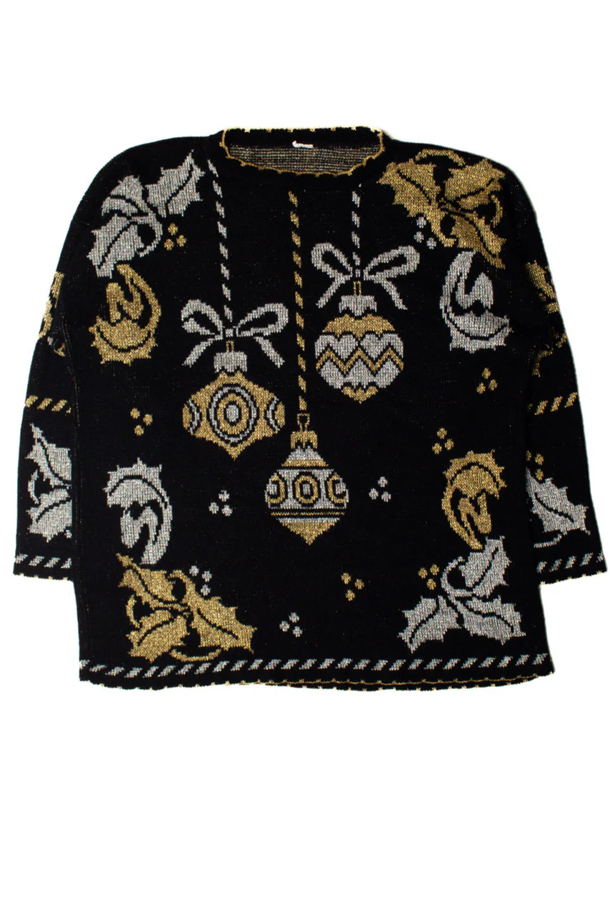 Metallic Ornaments Ugly Christmas Pullover 59359 - Image 4