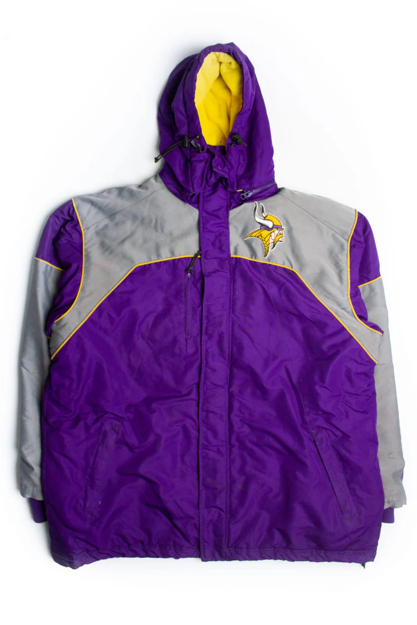 Minnesota Vikings Lightweight Jacket (1990s) - Image 2