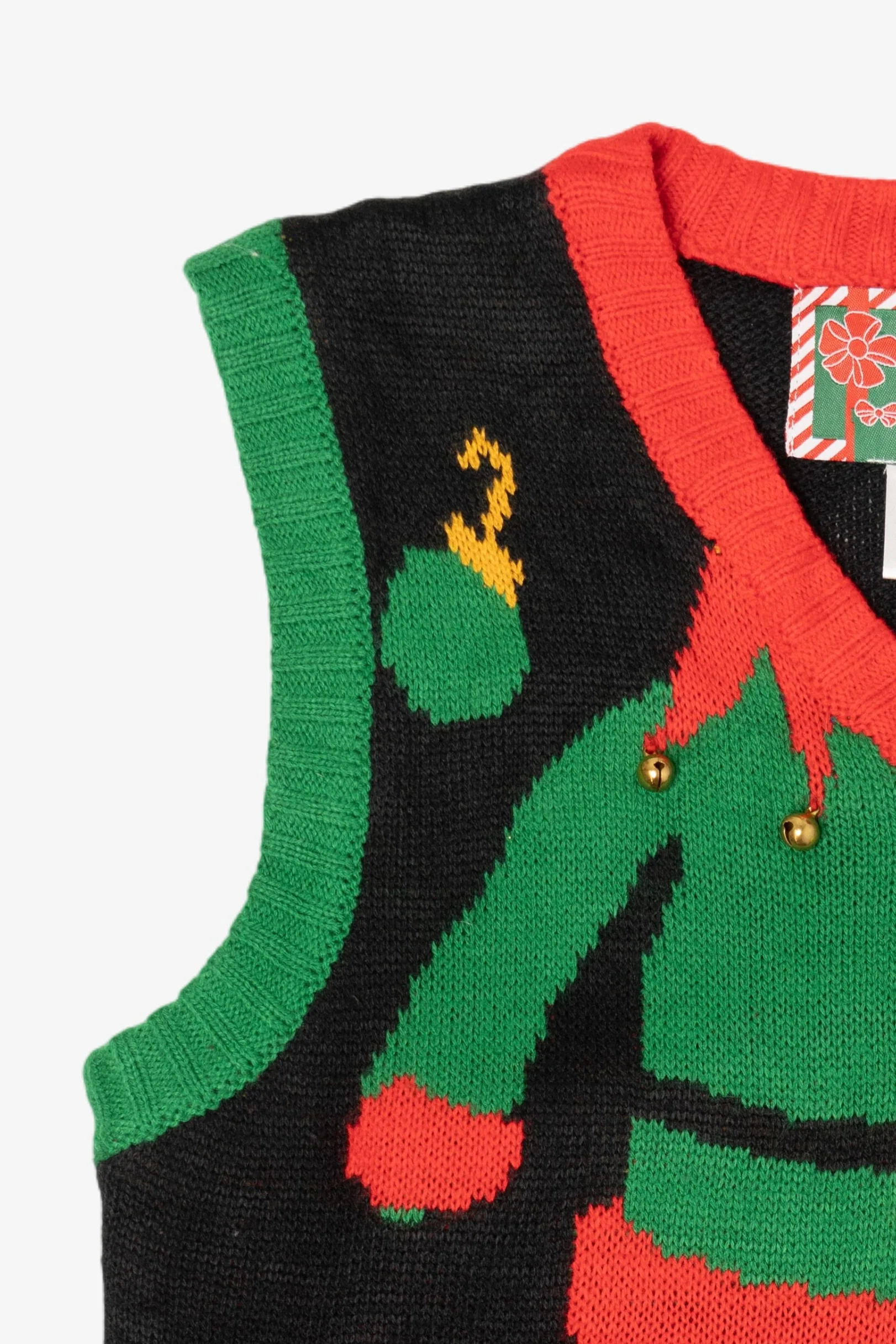 Modern Black Elf Body Ugly Christmas Vest (2010s) - Image 7