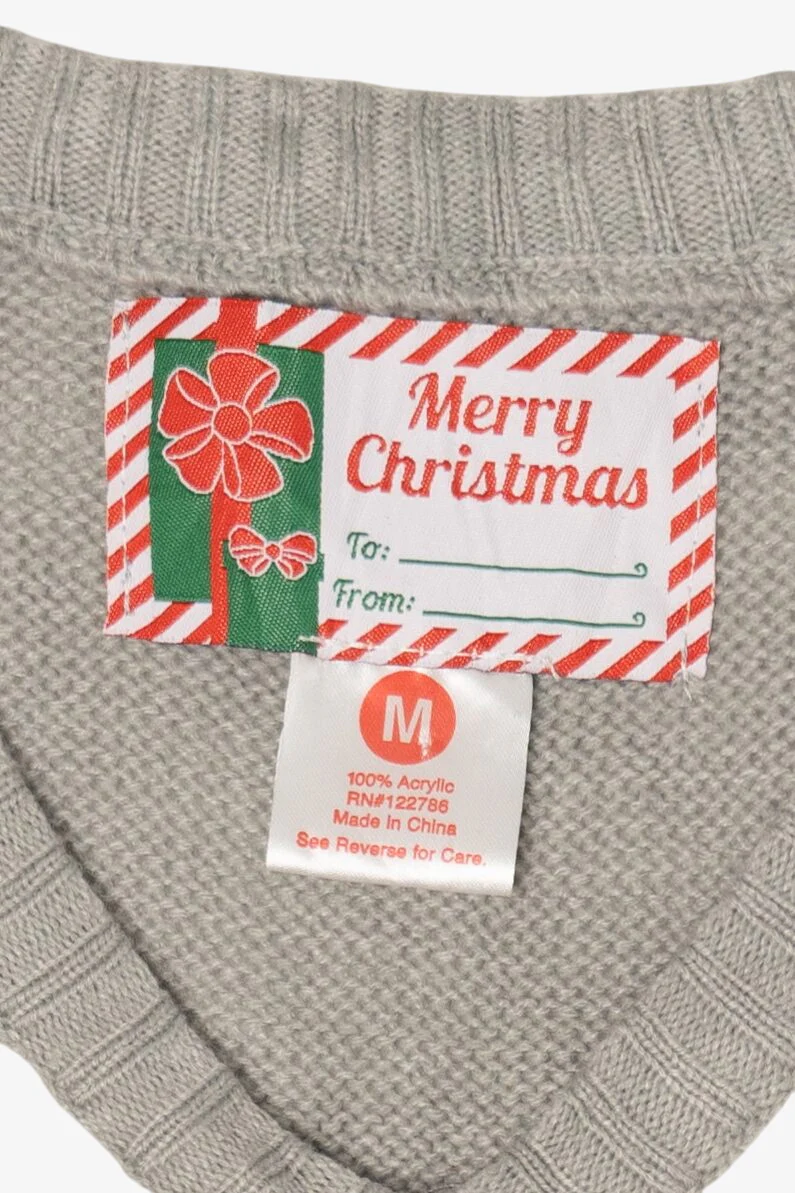 Modern Gray Santa Body Ugly Christmas Vest (2010s) - Image 7