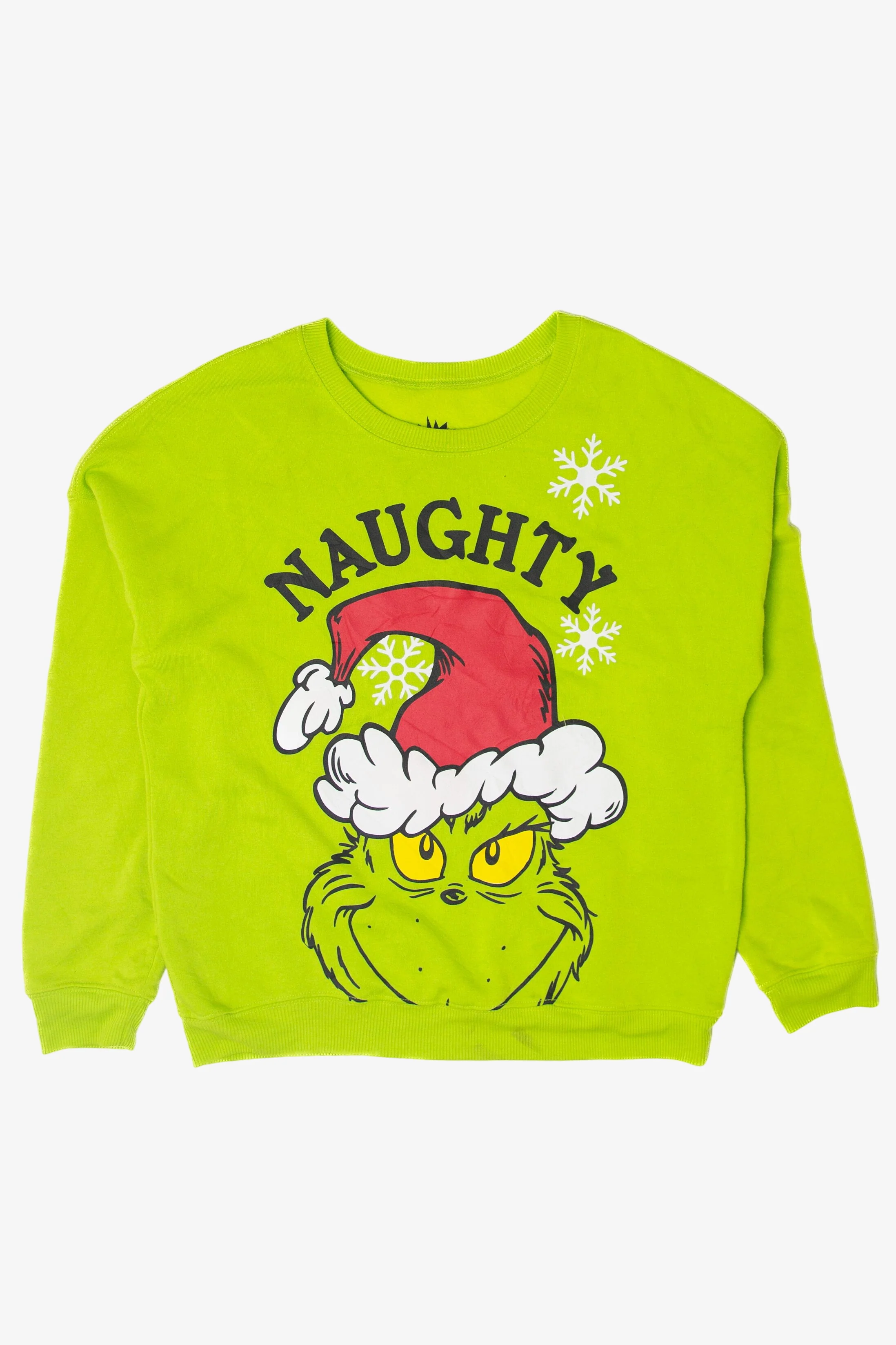 Modern Grinch "Naughty" Ugly Christmas Sweatshirt (2020s)