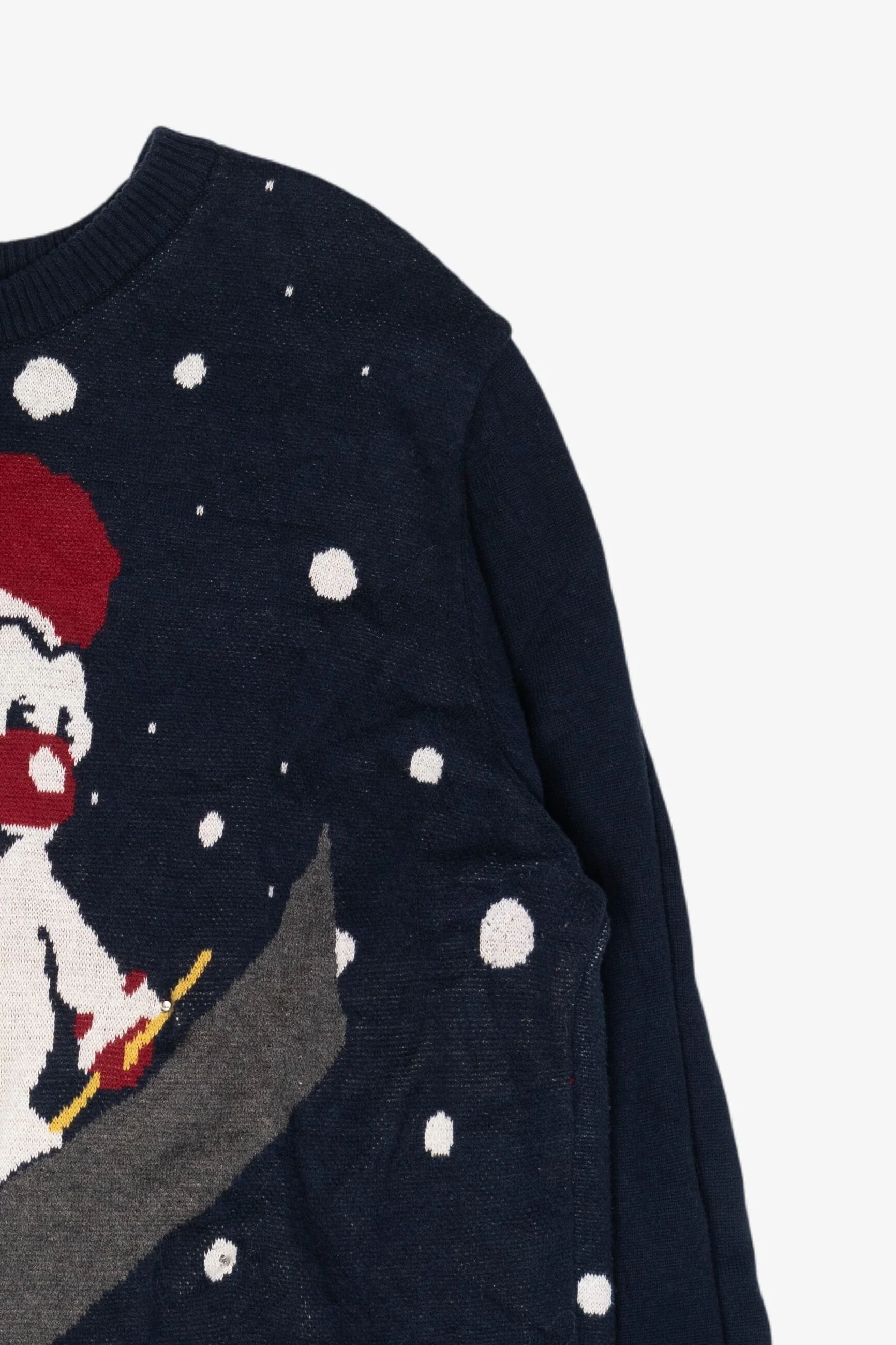 Modern Skiing Snowman Ugly Christmas Pullover (2010s) - Image 6
