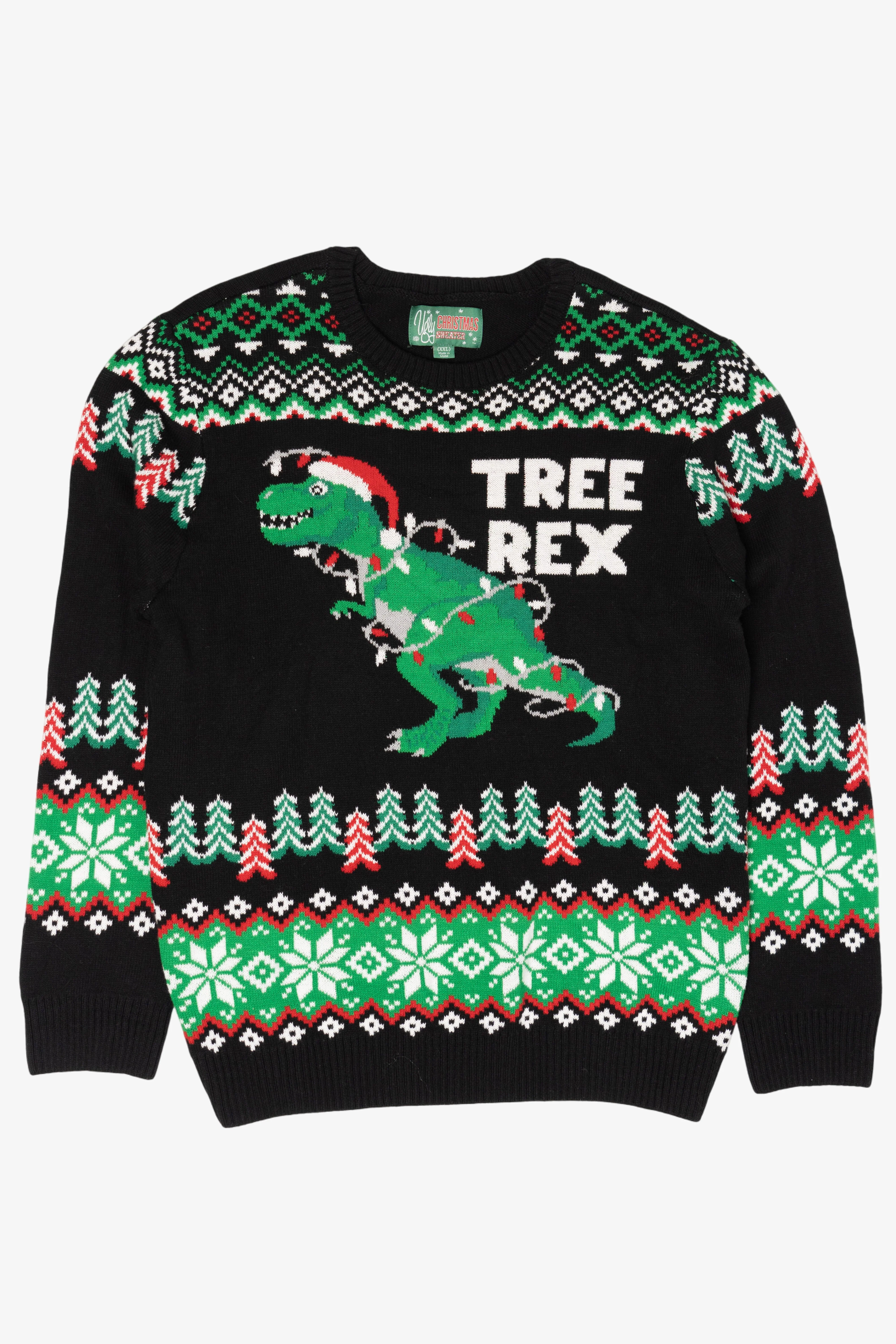 Modern "Tree Rex" Ugly Christmas Pullover (2010s)