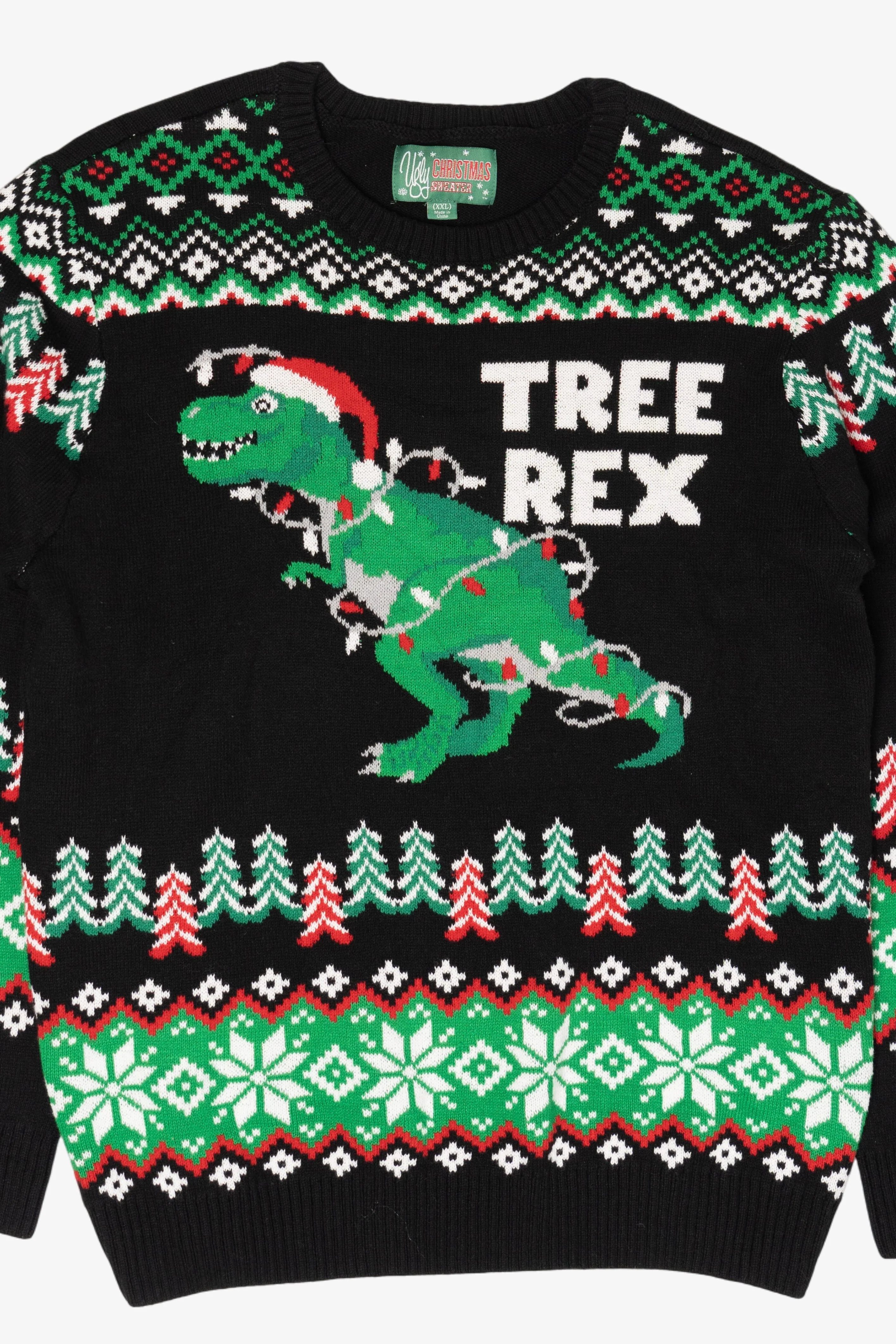 Modern "Tree Rex" Ugly Christmas Pullover (2010s) - Image 4