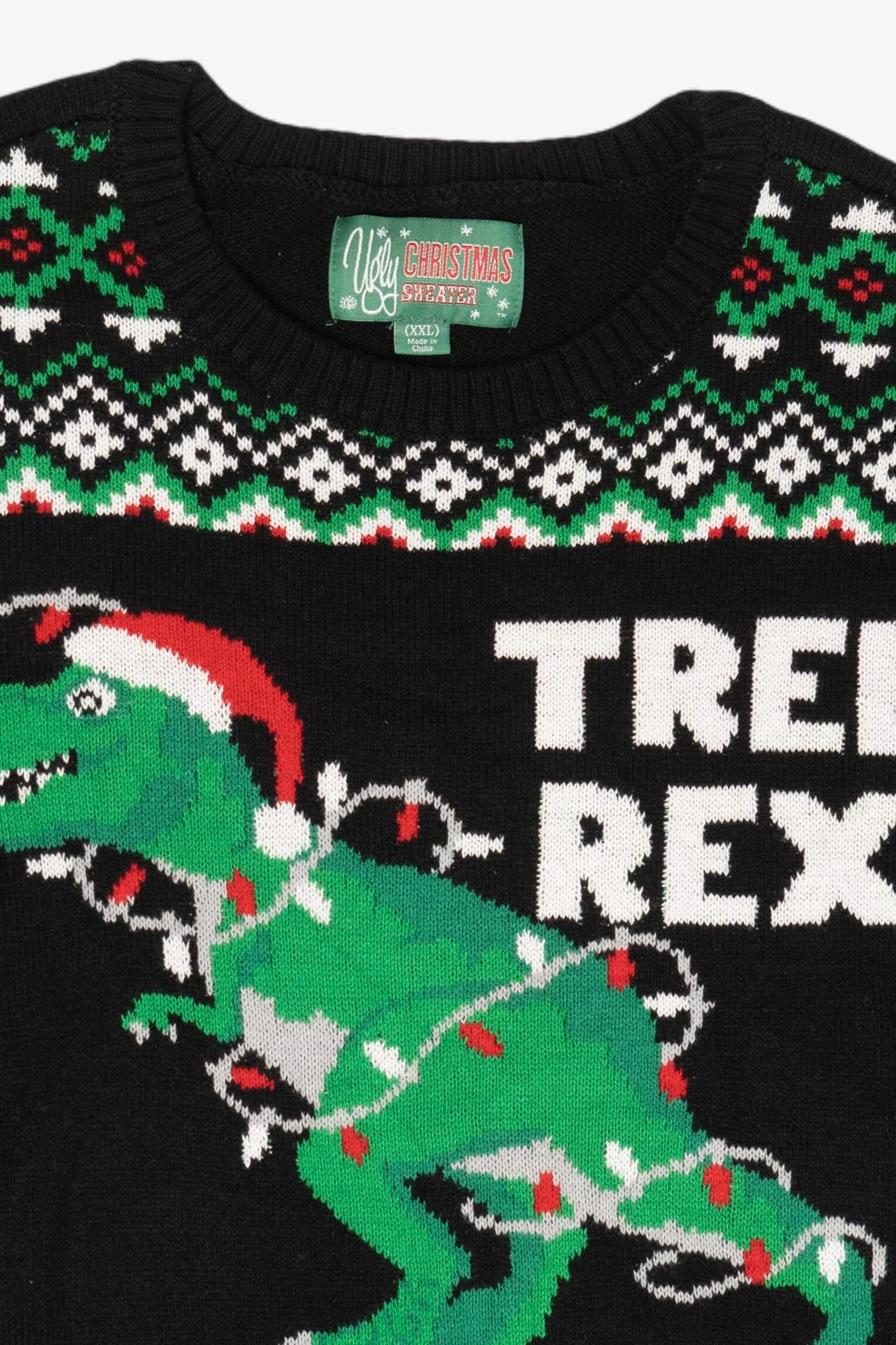 Modern "Tree Rex" Ugly Christmas Pullover (2010s) - Image 5