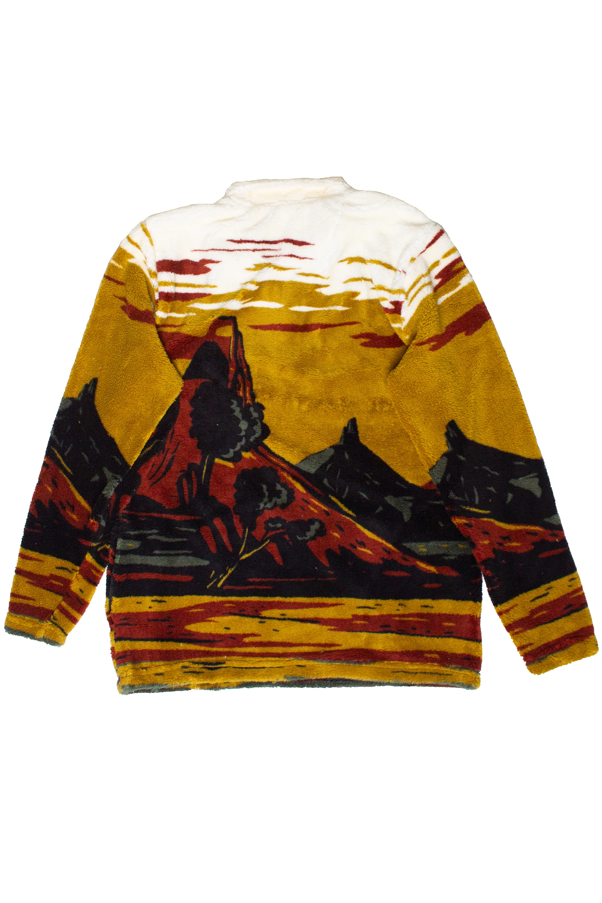 Mountain Landscape Plush Quarter Zip Sweater - Image 6
