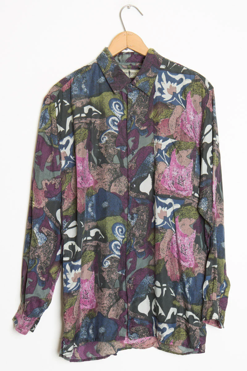 Multicolored Silk Shirt - Image 2