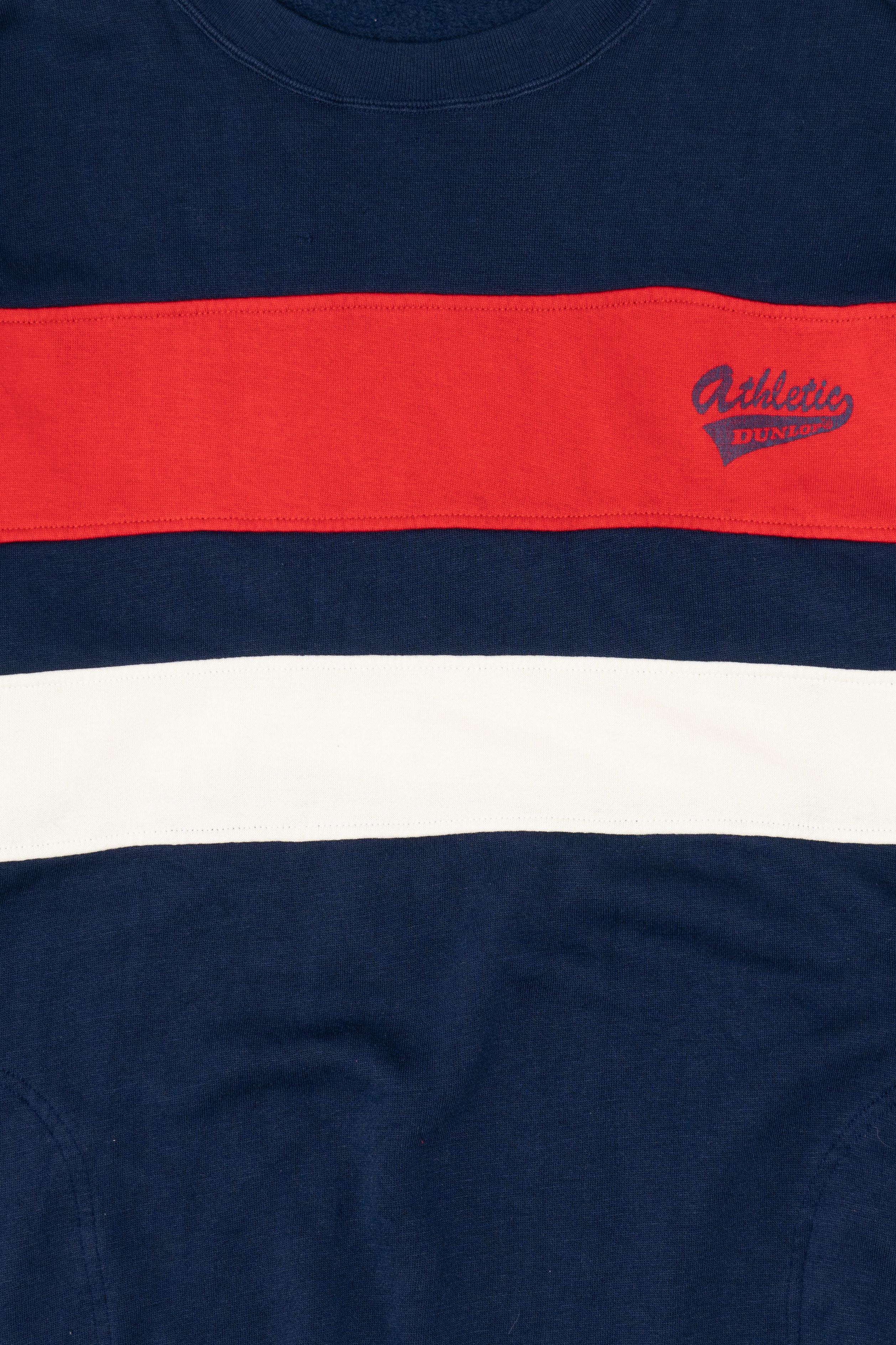Vintage Navy Blue Athletic Dunlop Sweatshirt (2010s) - Image 3