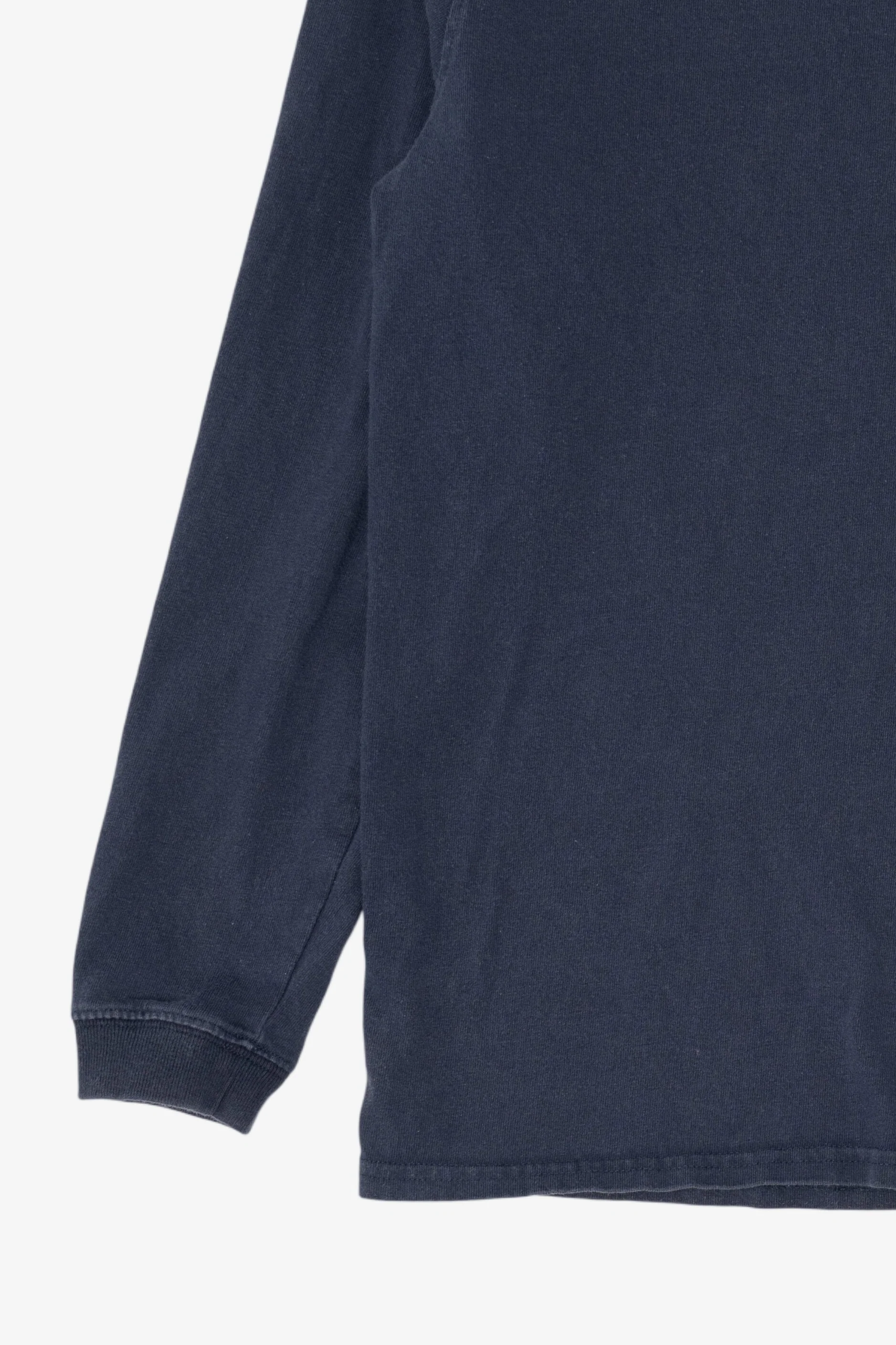 Navy Blue Carhartt Long Sleeve Pocket T-Shirt (2010s) - Image 9