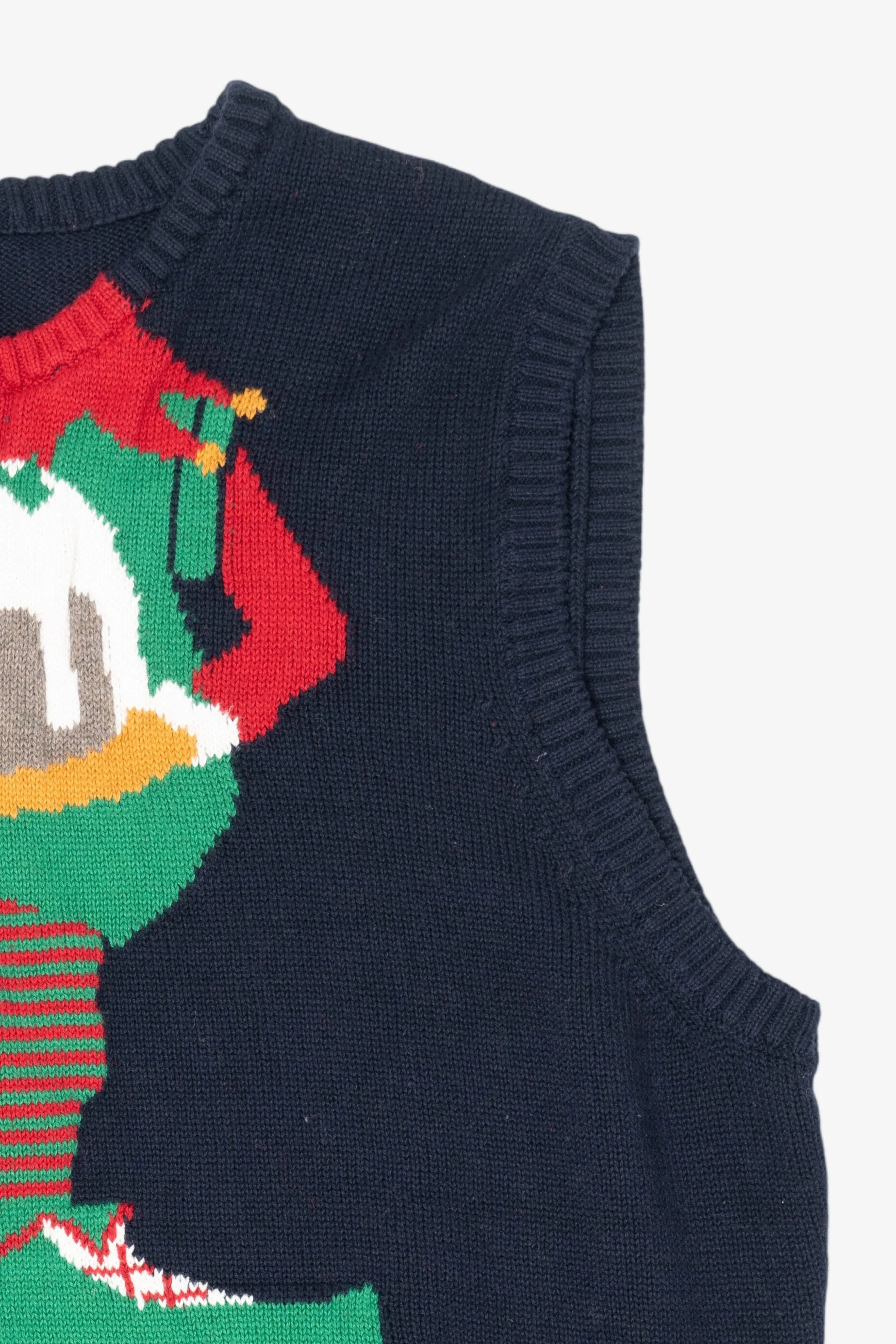 Navy Blue Route 66 Elf Ugly Christmas Vest (2010s) - Image 7