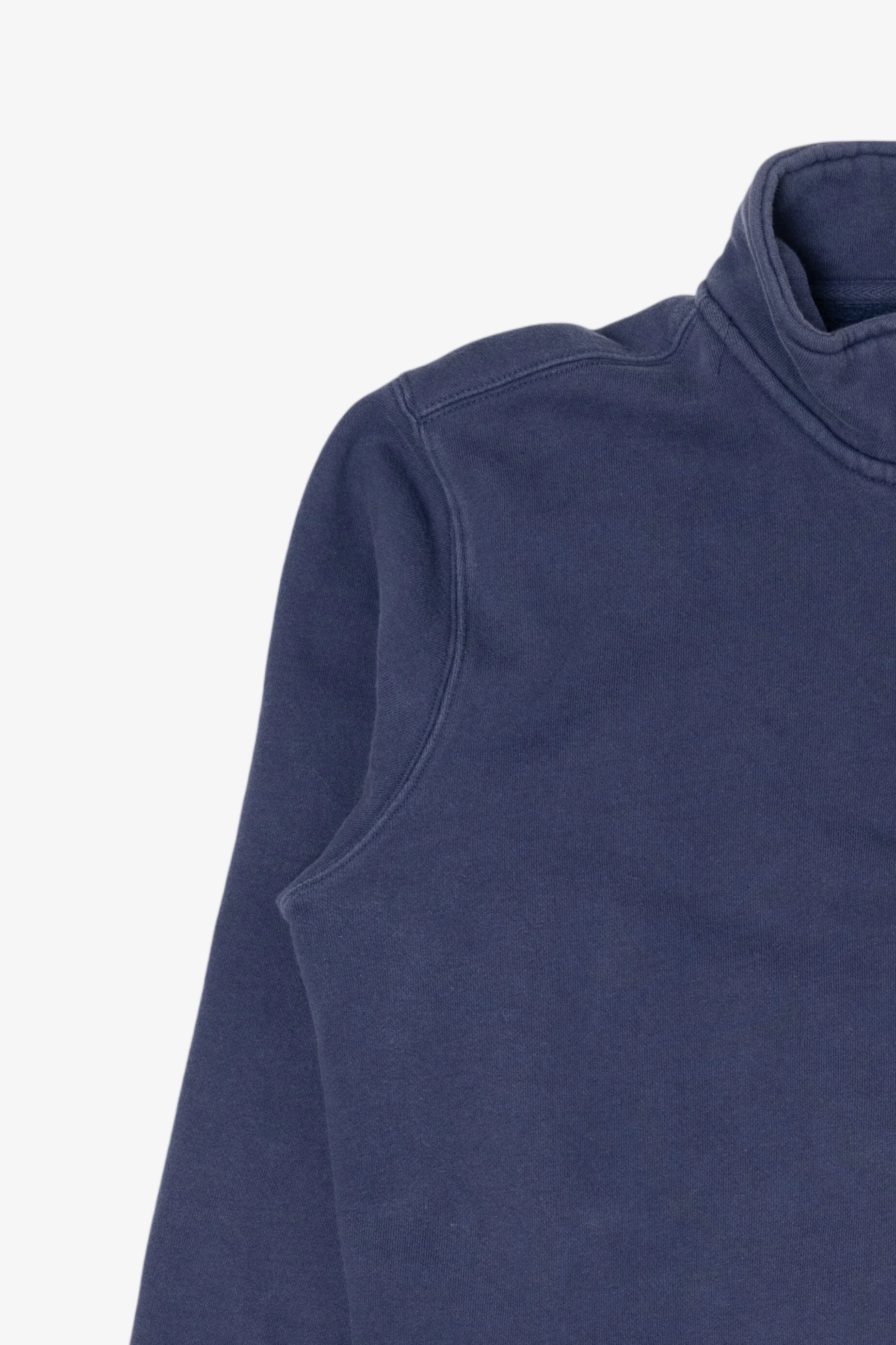 Navy Blue Starter New England Patriots Quarter Zip Sweatshirt (2010s) - Image 6