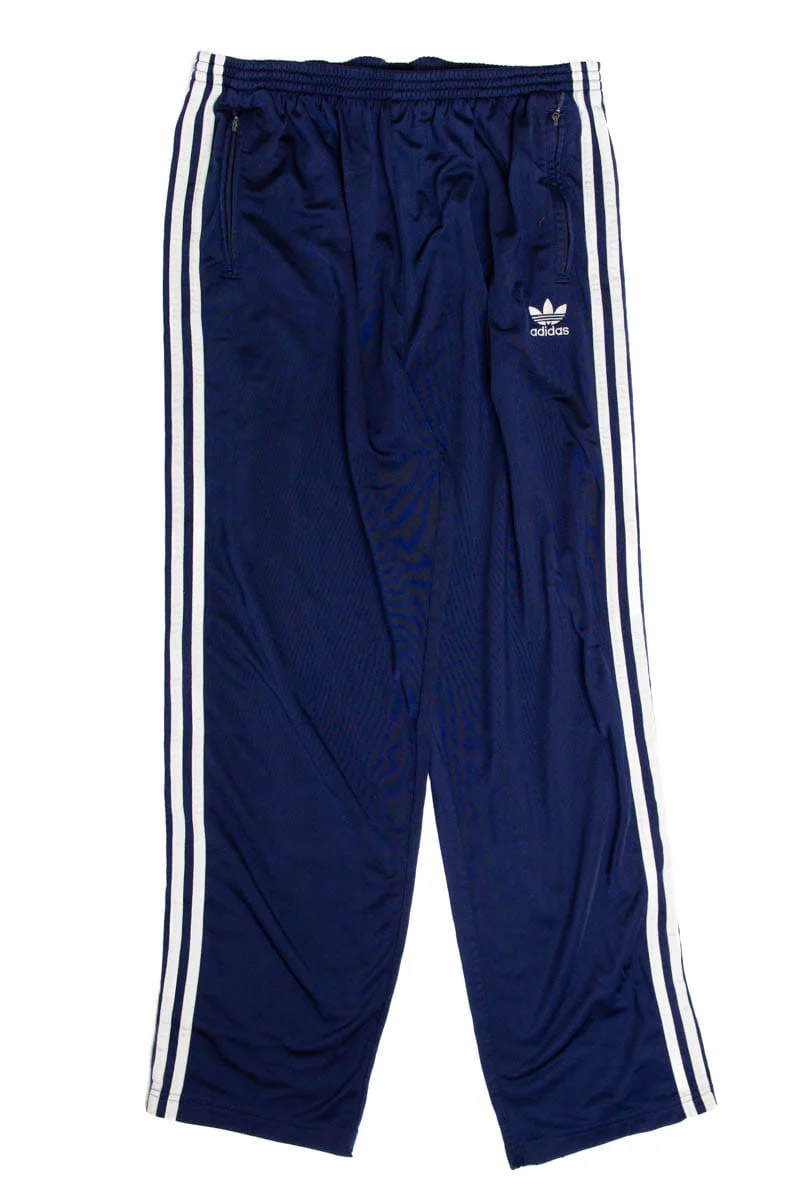 Navy Tearaway Adidas Track Pants - Image 2
