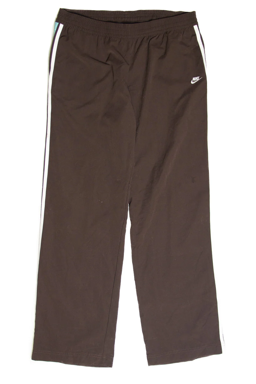 Nike Brown And Blue Track Pants - Image 2