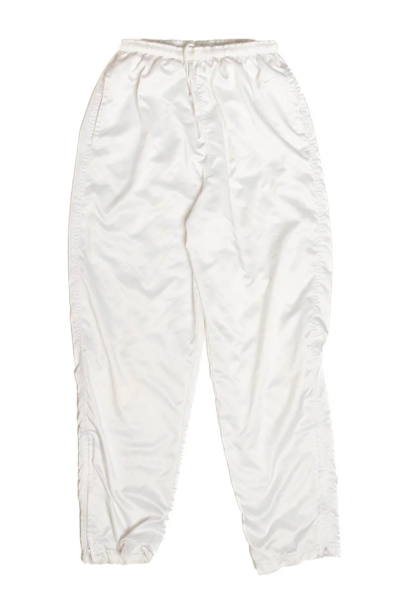 Nike White Satin Track Pants - Image 2