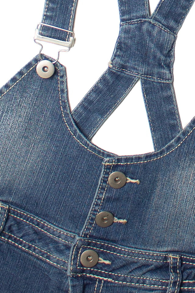 No Boundaries Suspender Style Denim Overall Shorts