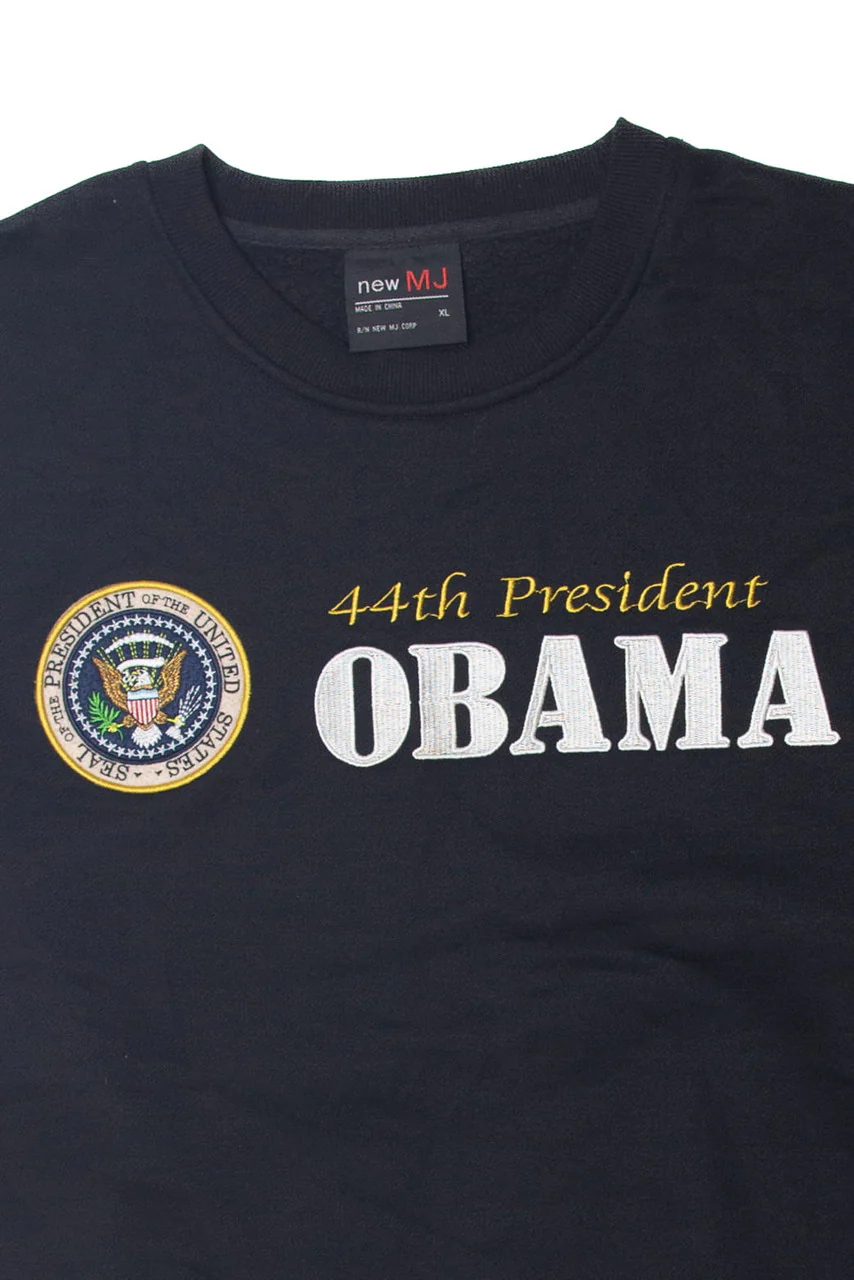 Obama "44th President" Embroidered Sweatshirt - Image 2