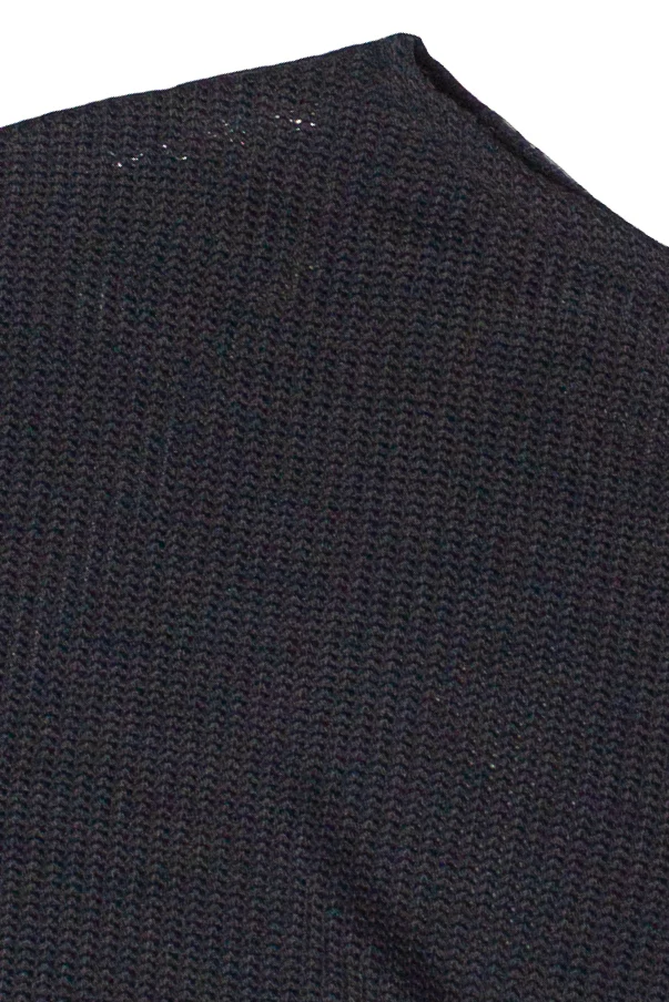 Off The Shoulder Knit Poncho - Image 7