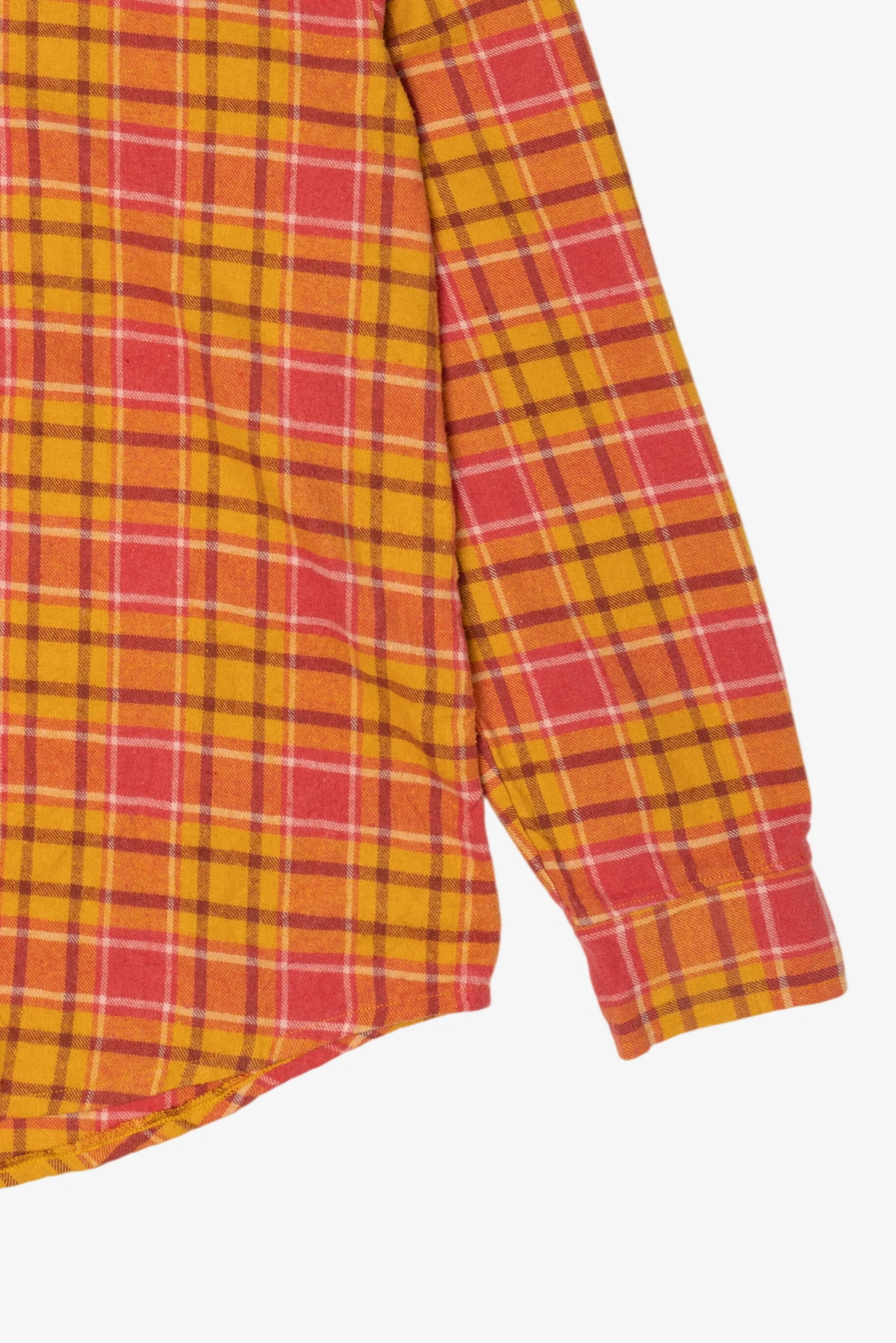 Orange And Pink Flannel Shirt (2010s) - Image 9