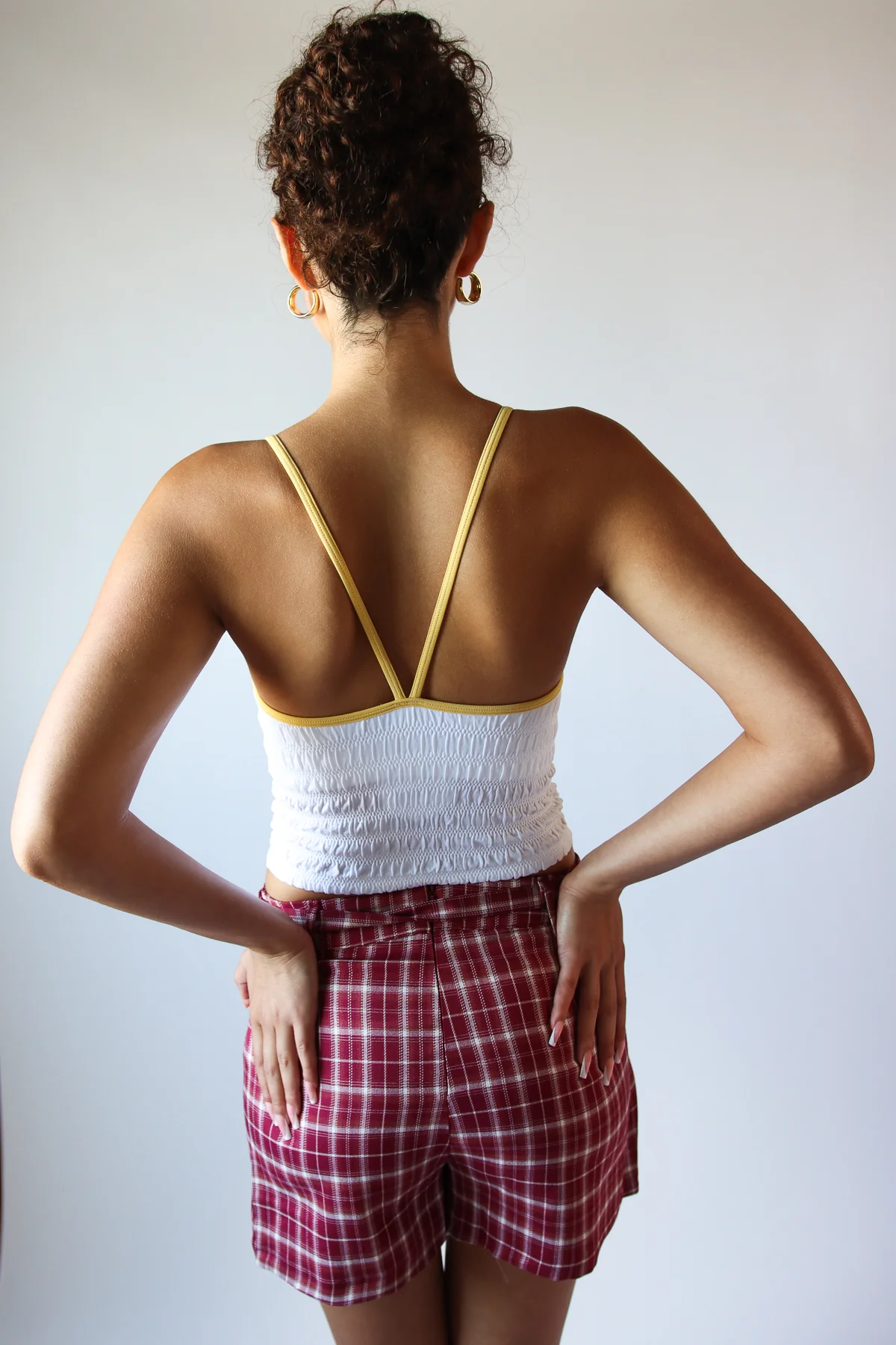Organic Oranges Shirred Tank Top - Image 9