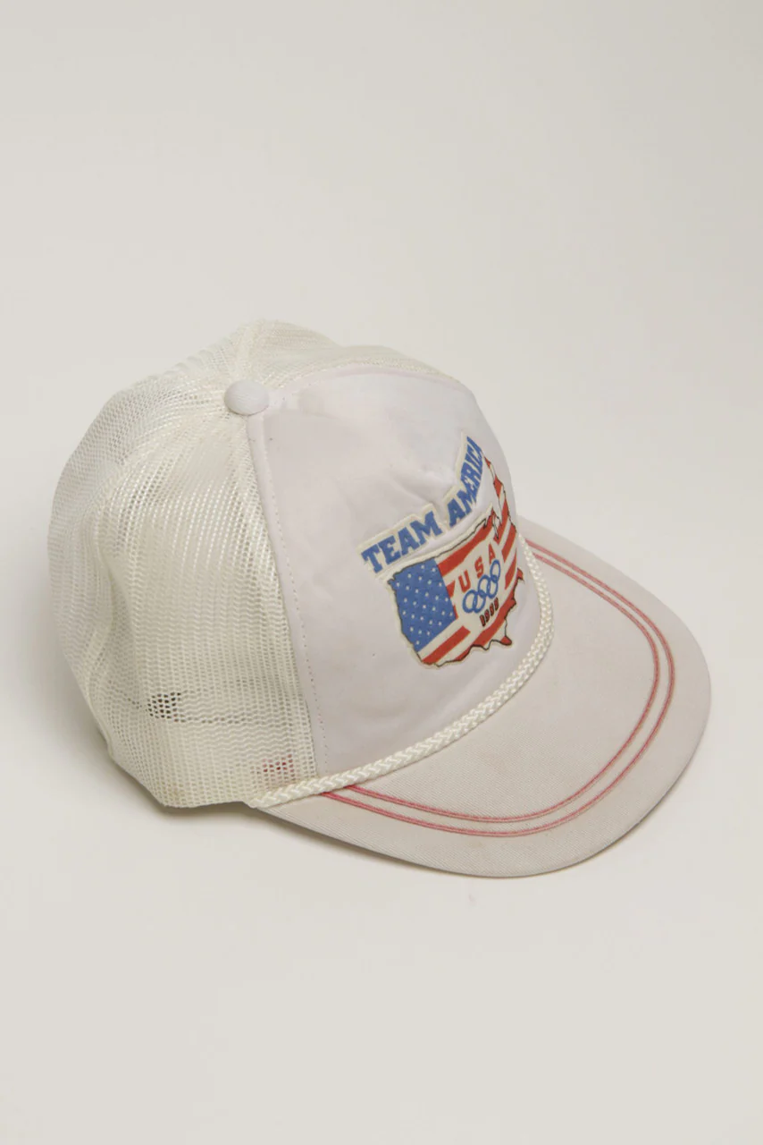 1988 Olympics Team USA Snapback Trucker Hat - Image 2