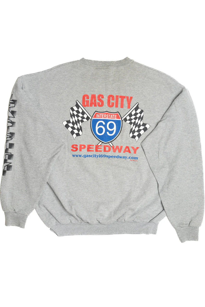 2005 "Gas City Speedway" Racing Sweatshirt (2000s) - Image 2