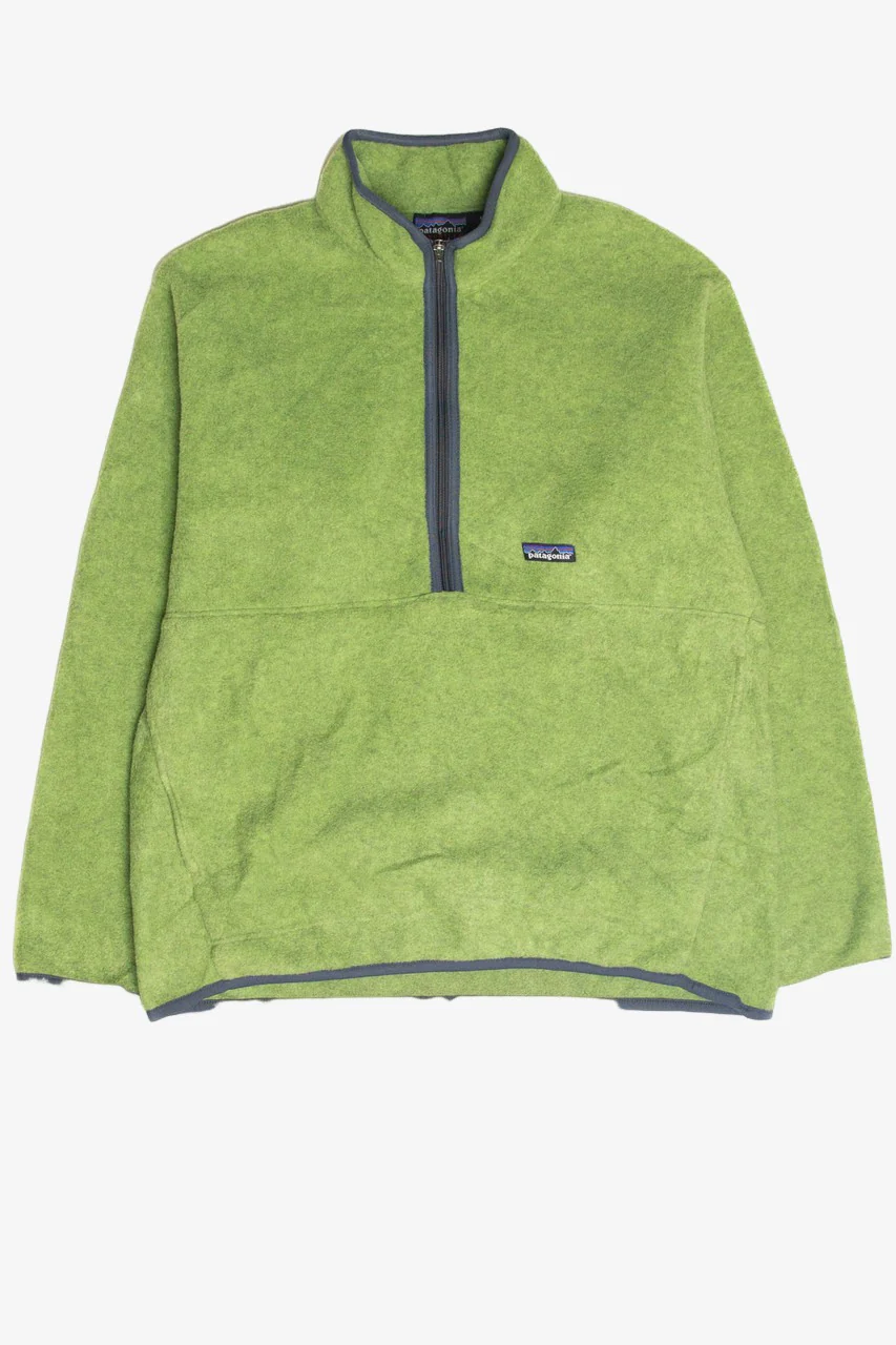 Patagonia Green Synchilla Quarter Zip Pullover