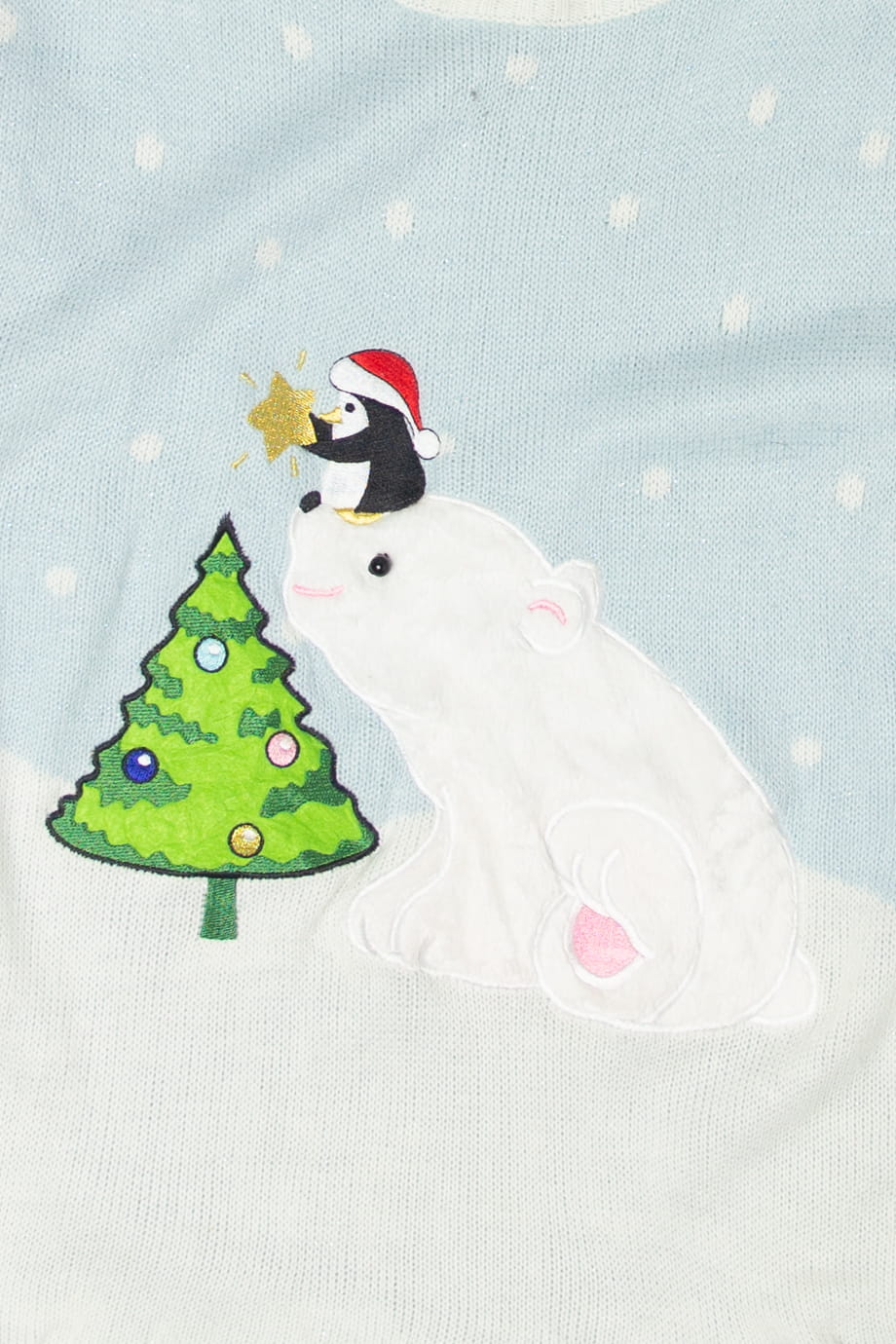 Penguin And Polar Bear Ugly Christmas Sweater - Image 2