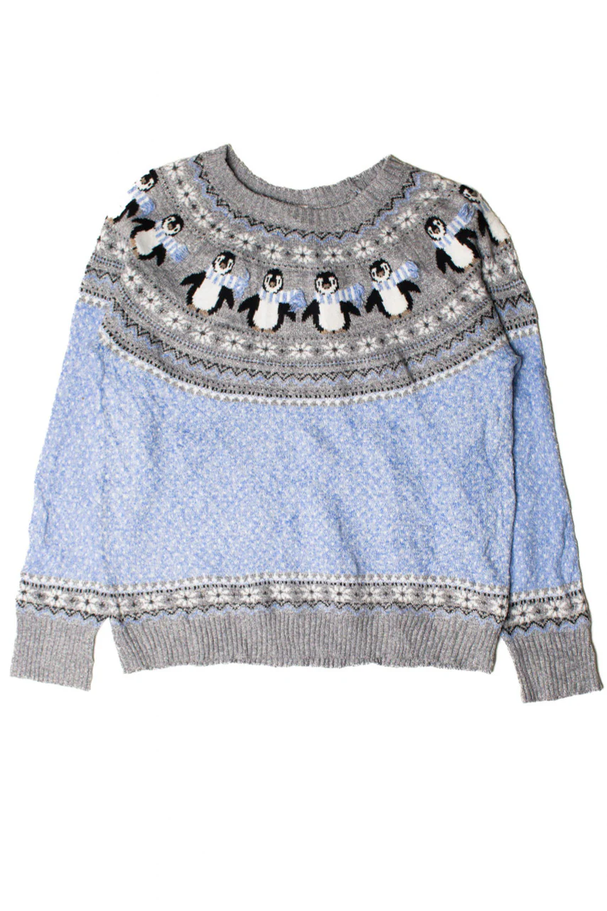 Penguin Blue Ugly Christmas Pullover 59285 - Image 2
