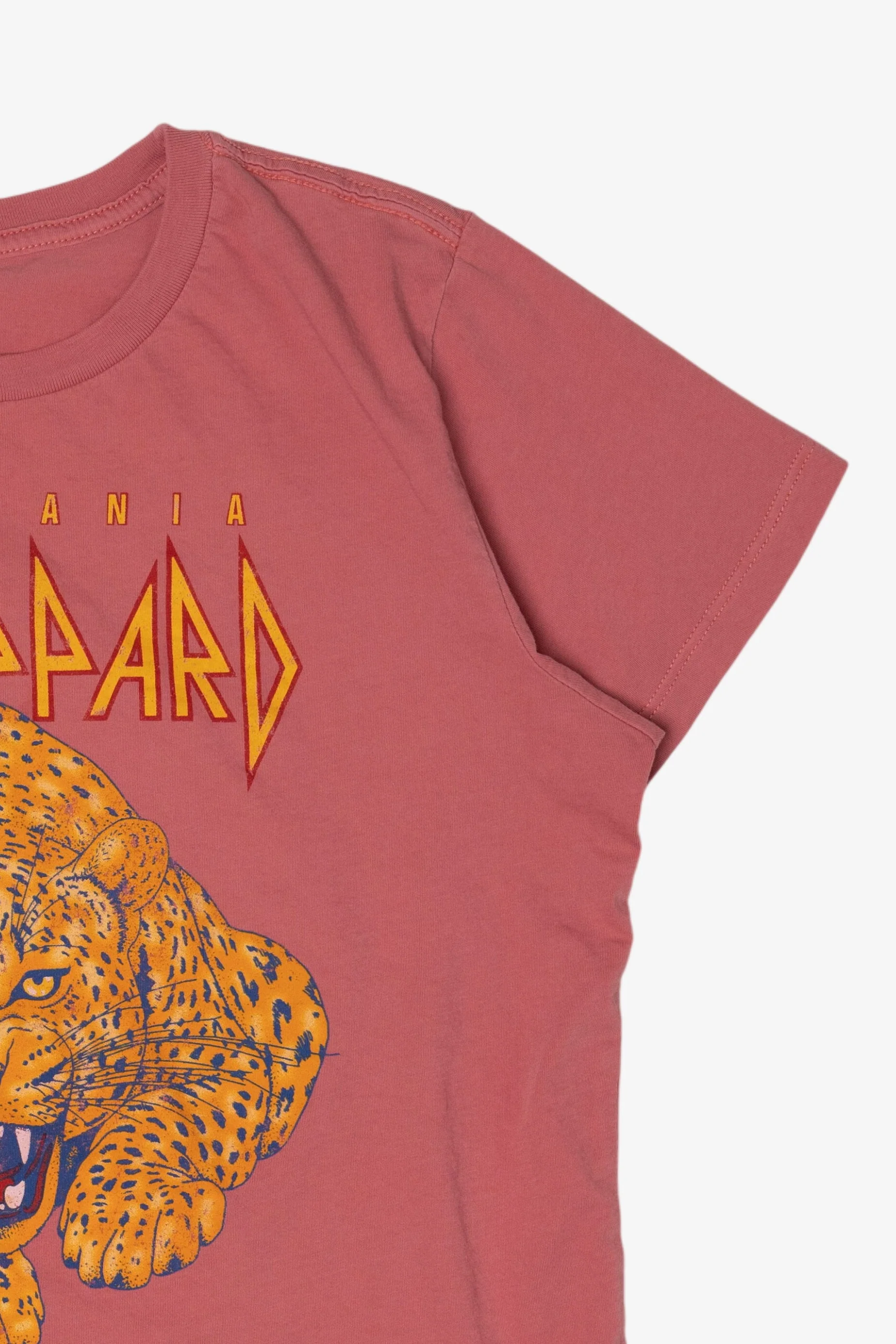 Pink Def Leppard Pyromania Crop Top T-Shirt (2020s) - Image 7